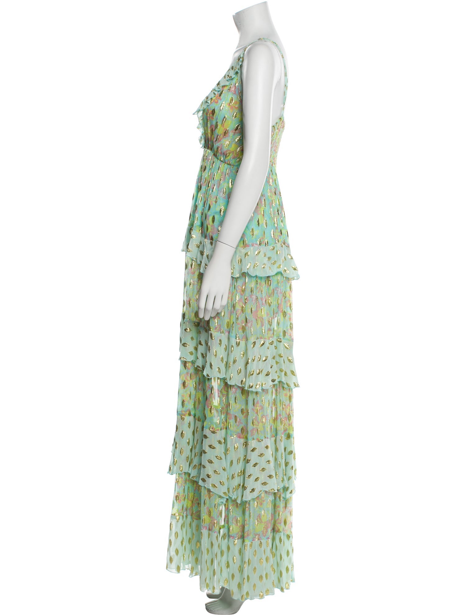 Miss June Printed Long Dress