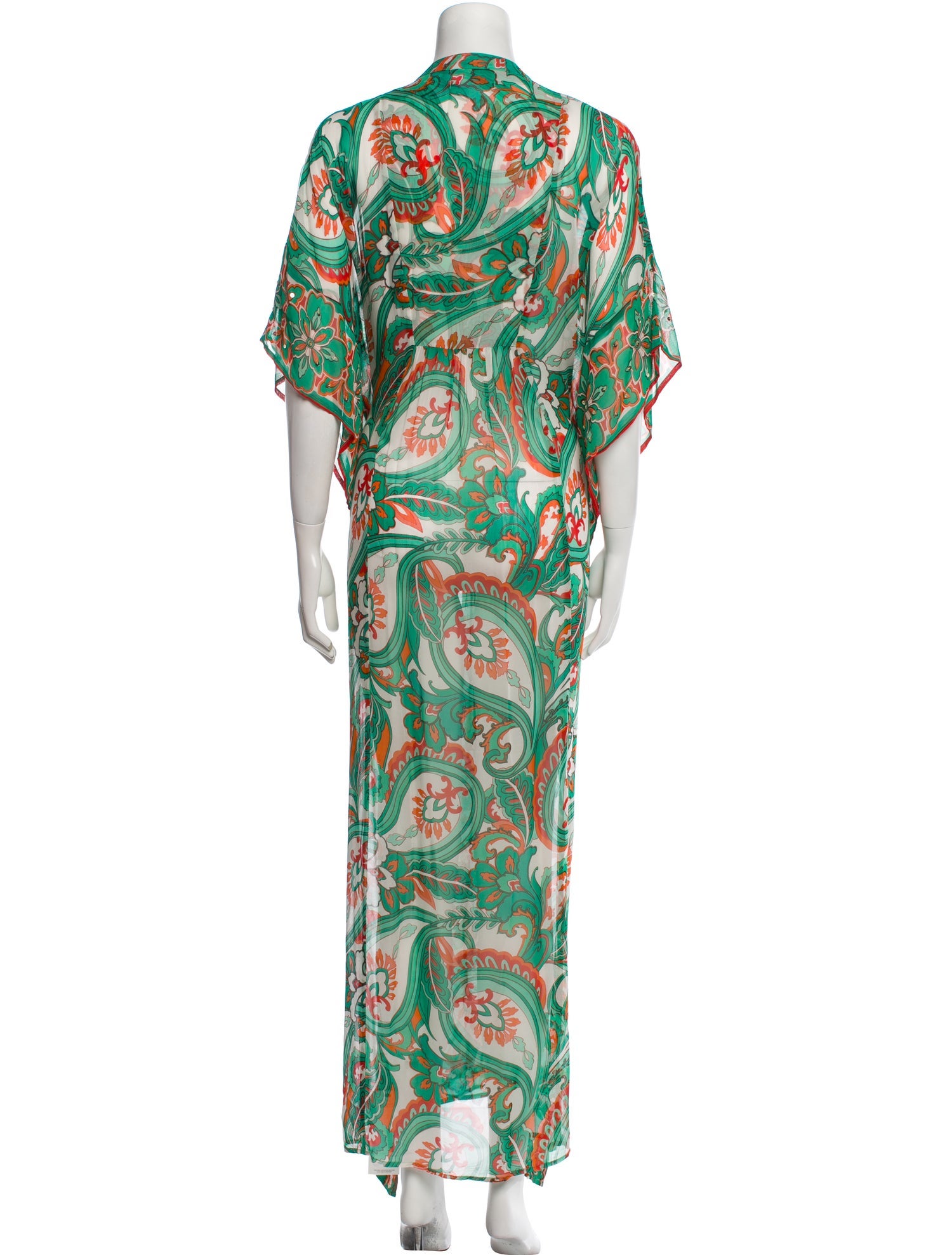 Miss June Paisley Print Long Dress
