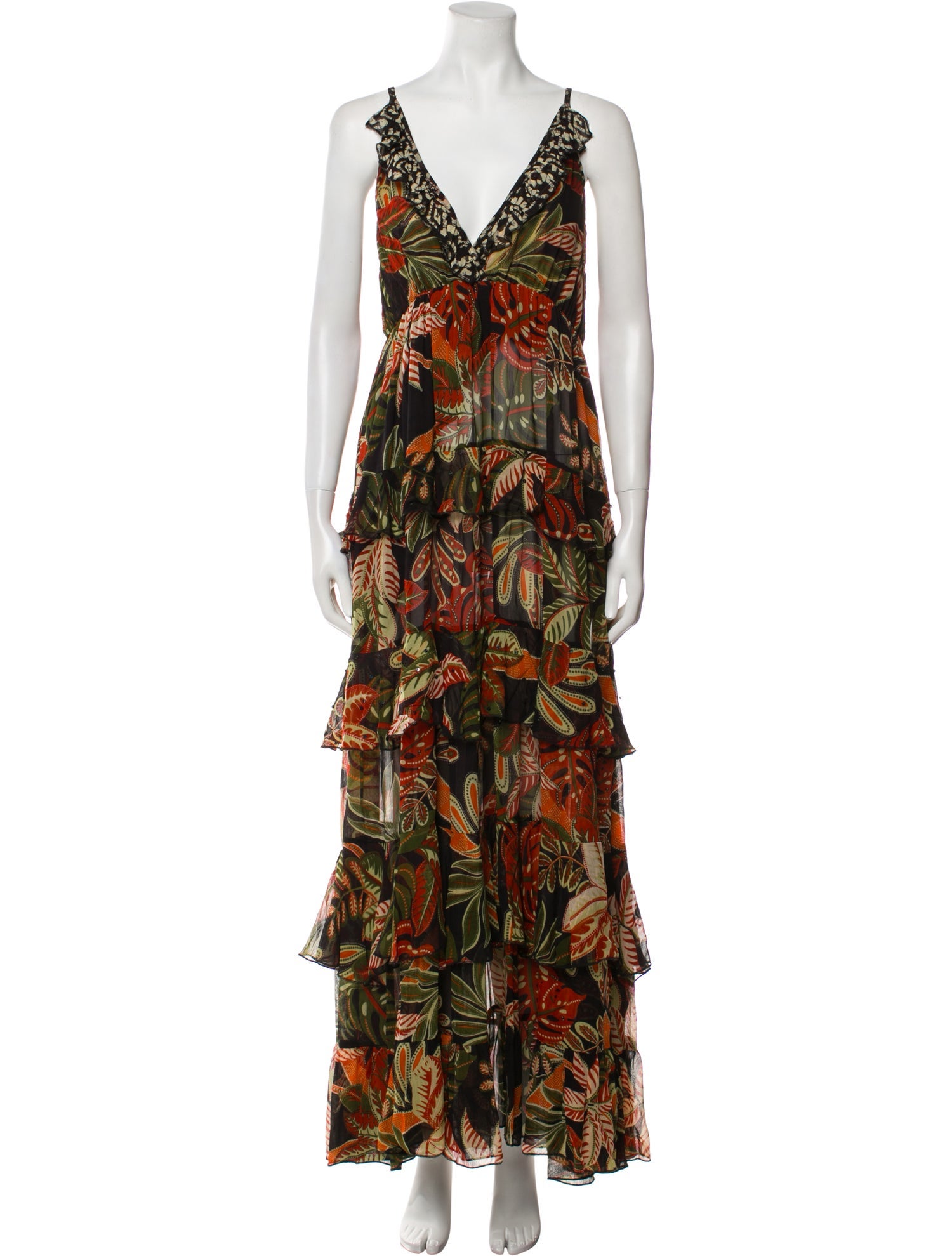 Miss June Printed Long Dress