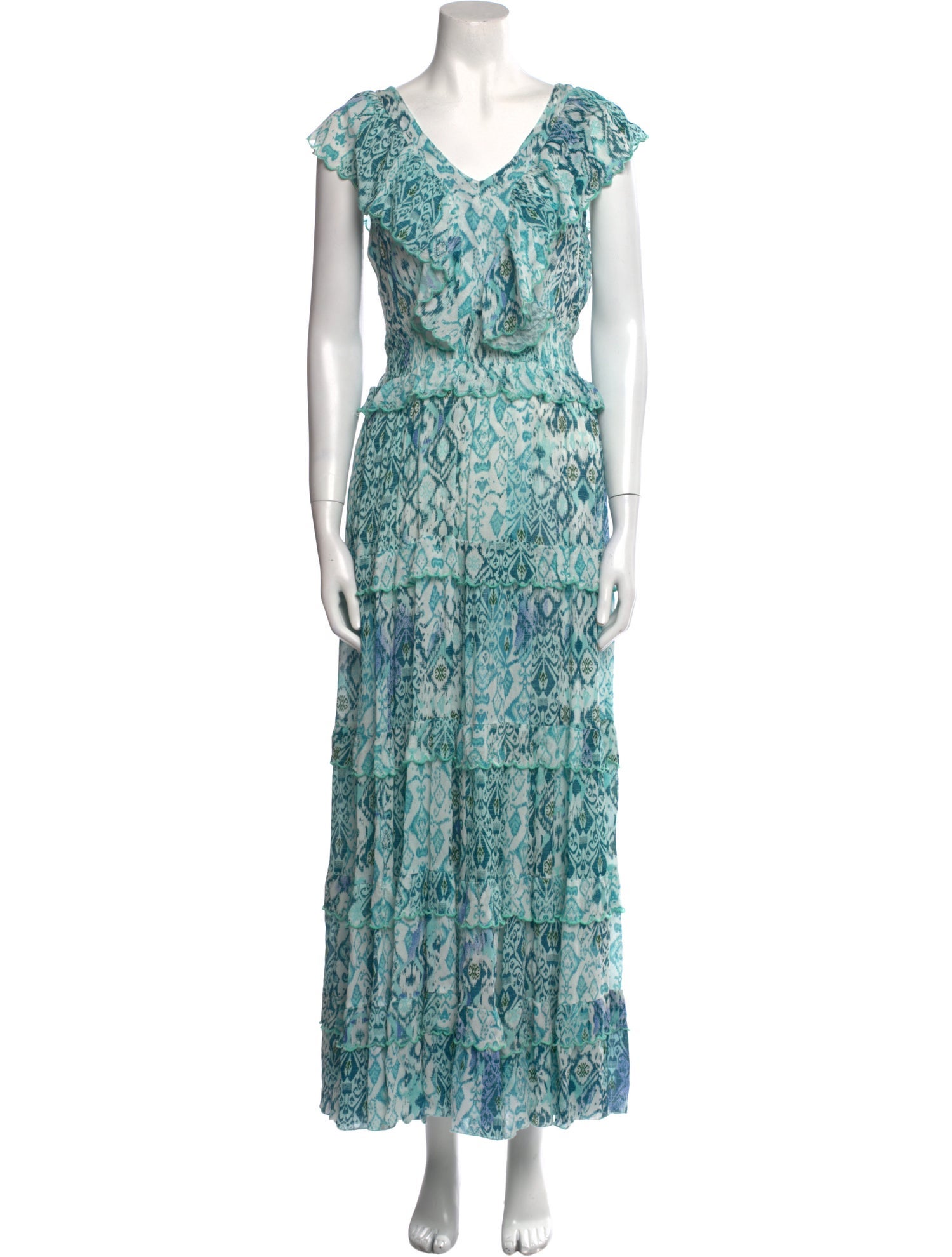 Miss June Printed Long Dress