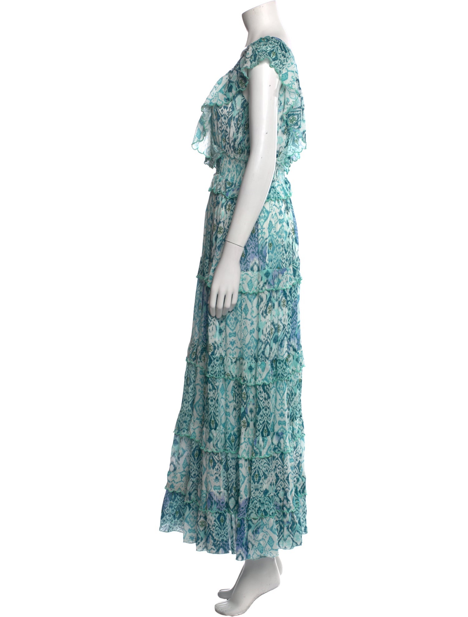 Miss June Printed Long Dress