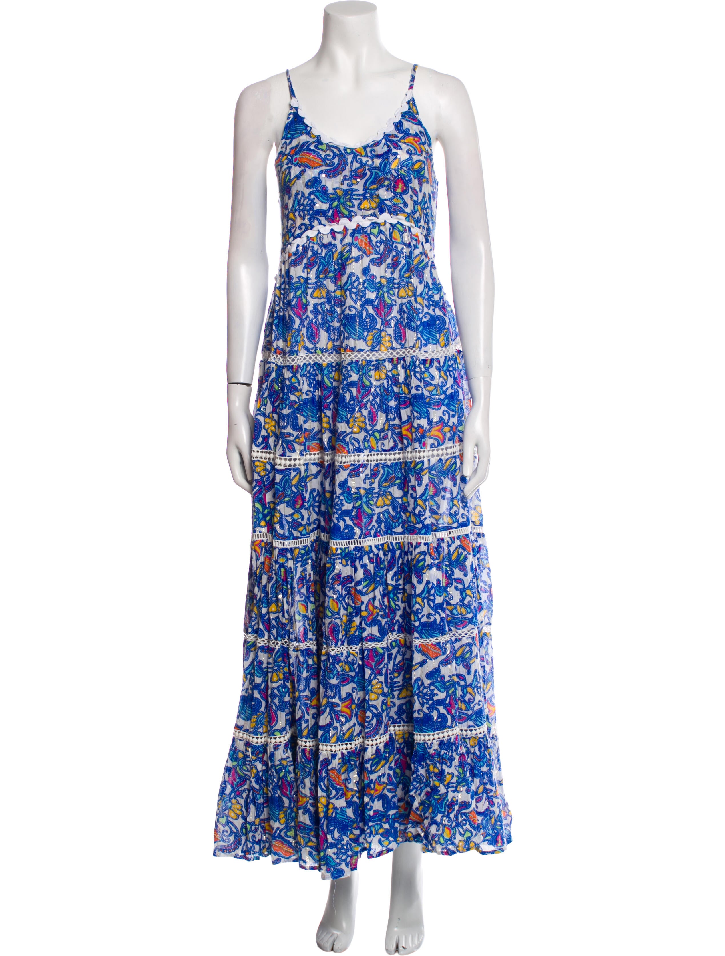 Miss June Floral Print Long Dress