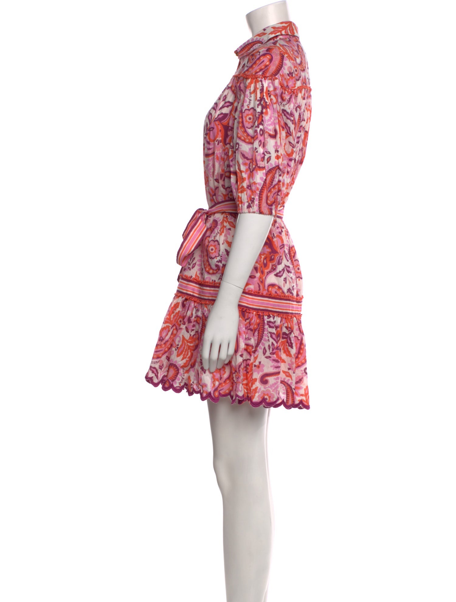 Miss June Paisley Print Mini Dress