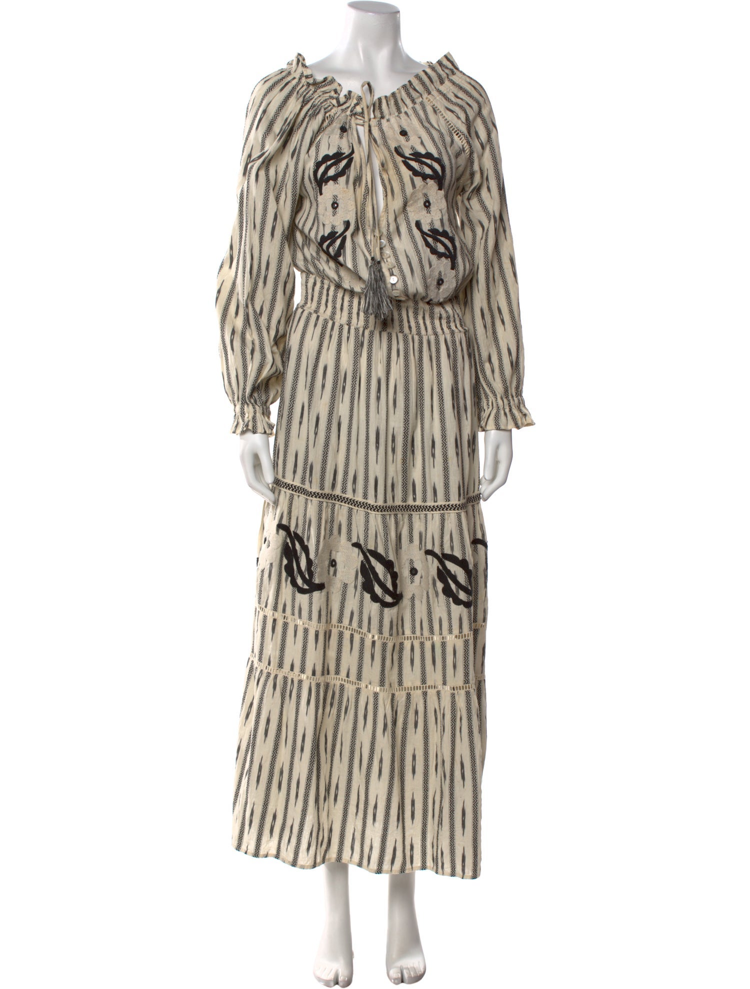 Miss June Printed Long Dress