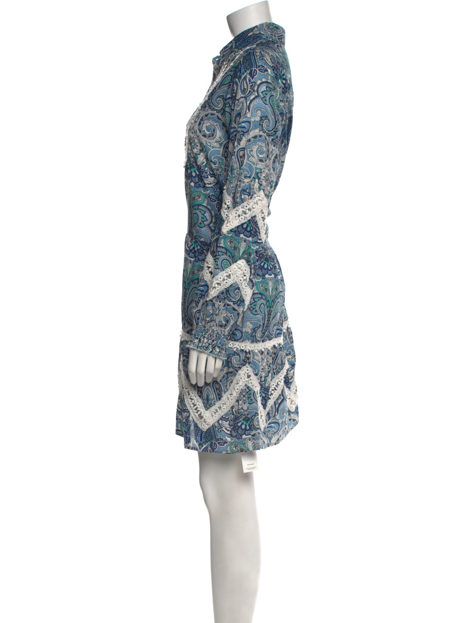 Miss June Paisley Print Knee-Length Dress