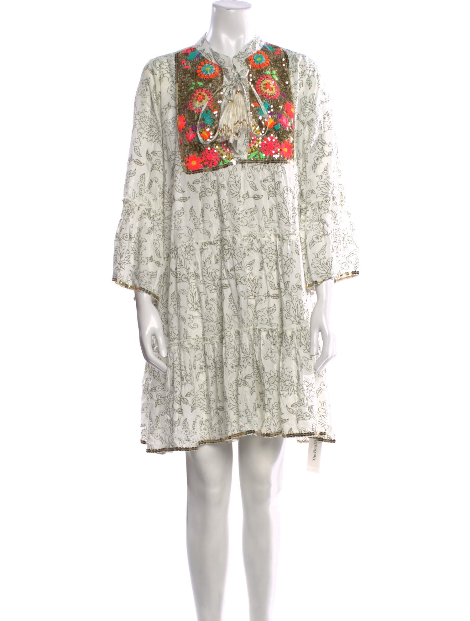 Miss June Paisley Print Mini Dress