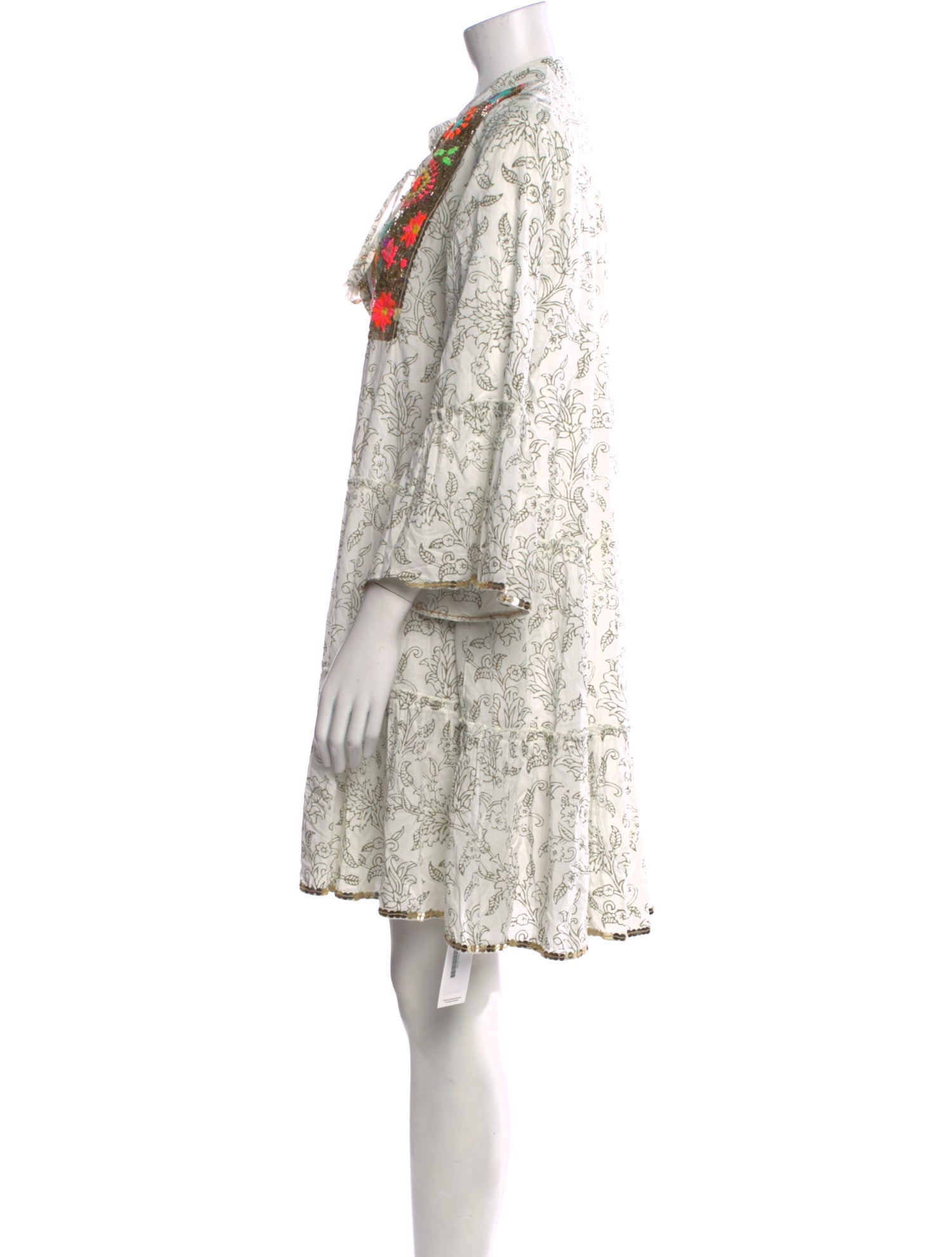 Miss June Paisley Print Mini Dress