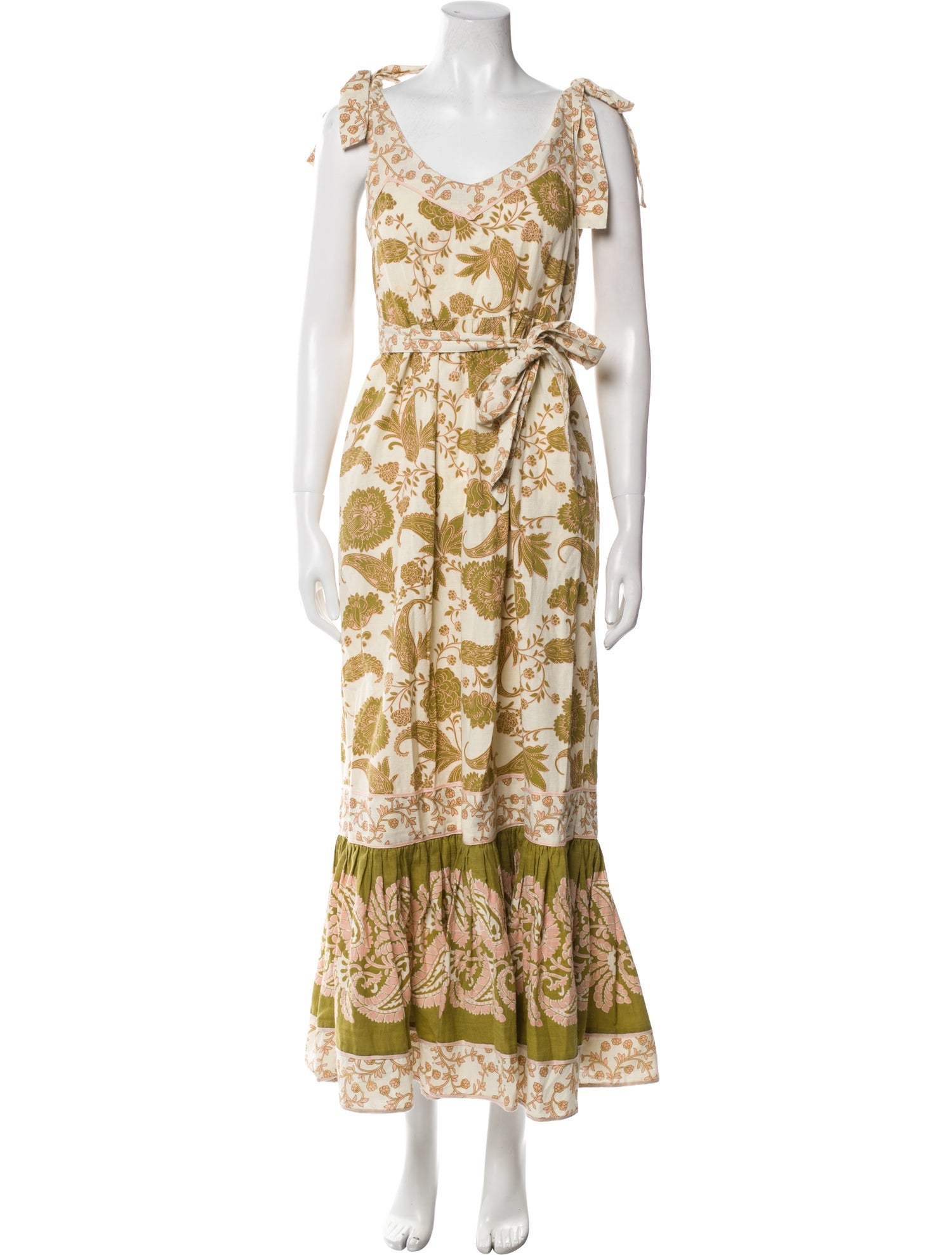 Miss June Floral Print Long Dress