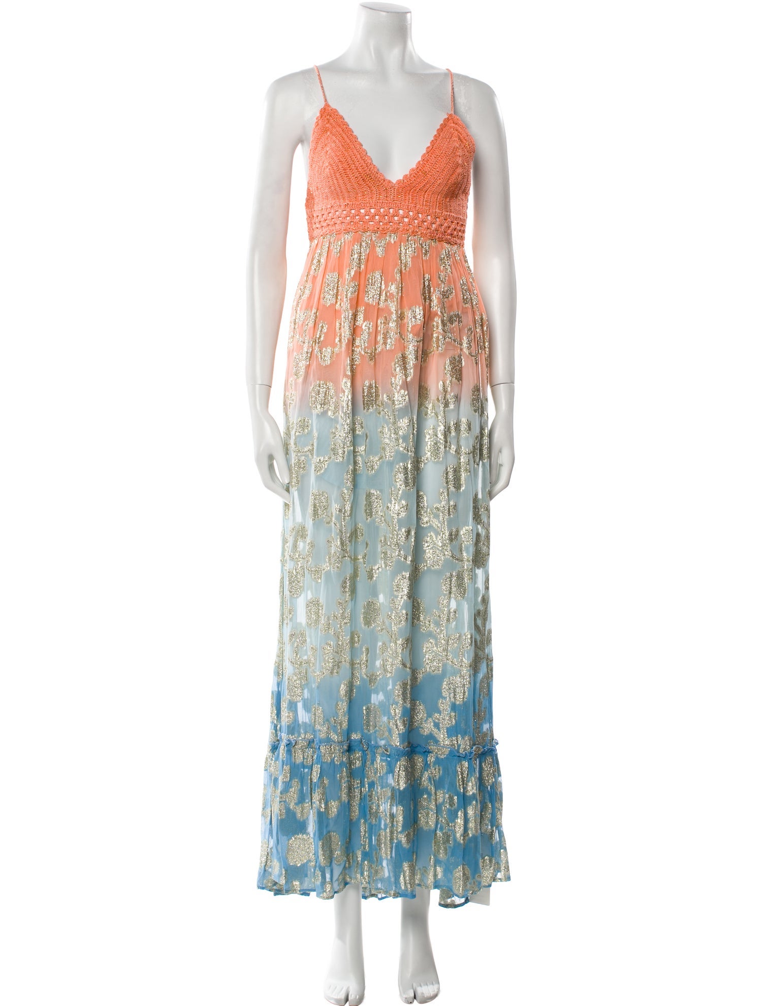 Miss June Printed Long Dress