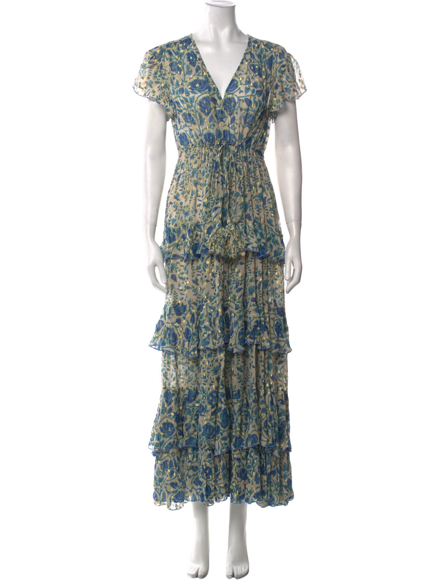 Miss June Printed Long Dress