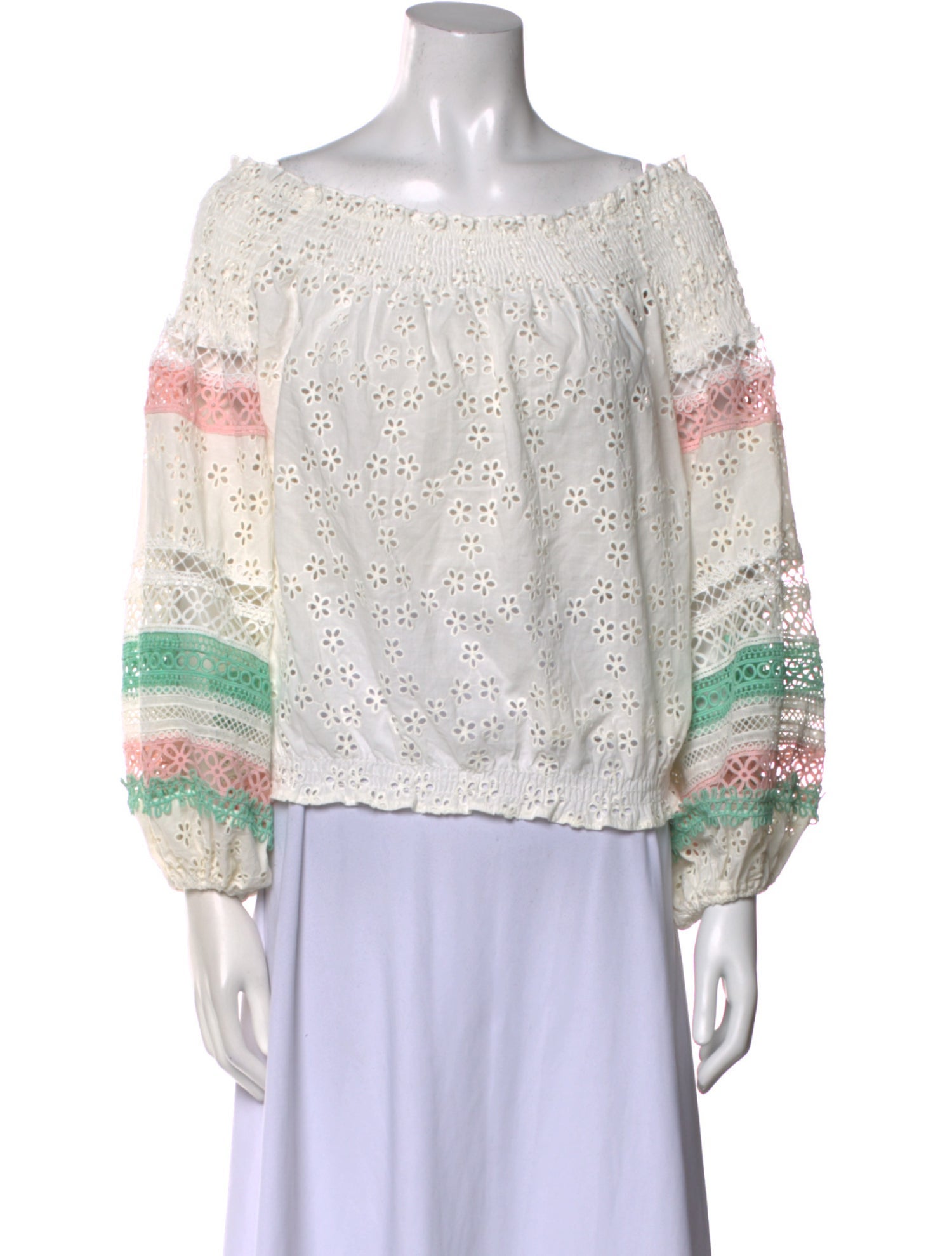 Miss June Printed Off-The-Shoulder Blouse