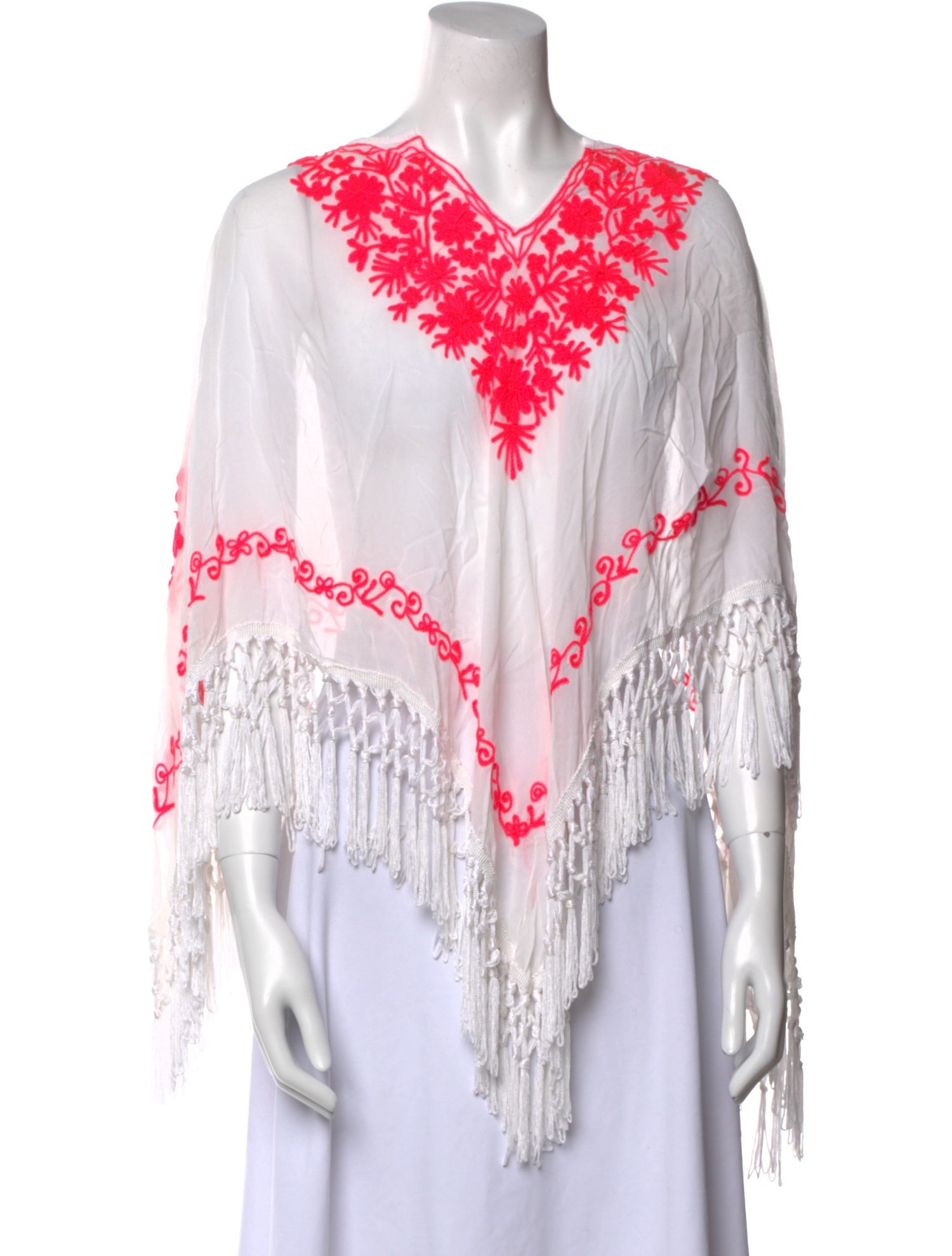 Miss June Printed V-Neck Sweater