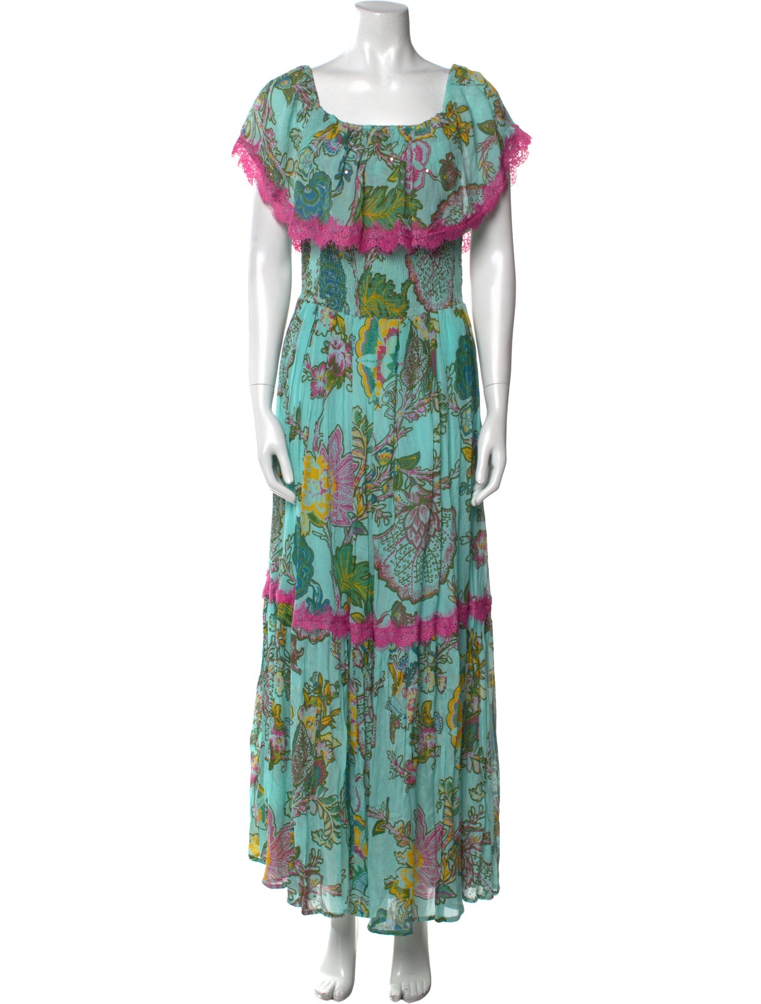 Miss June Printed Long Dress