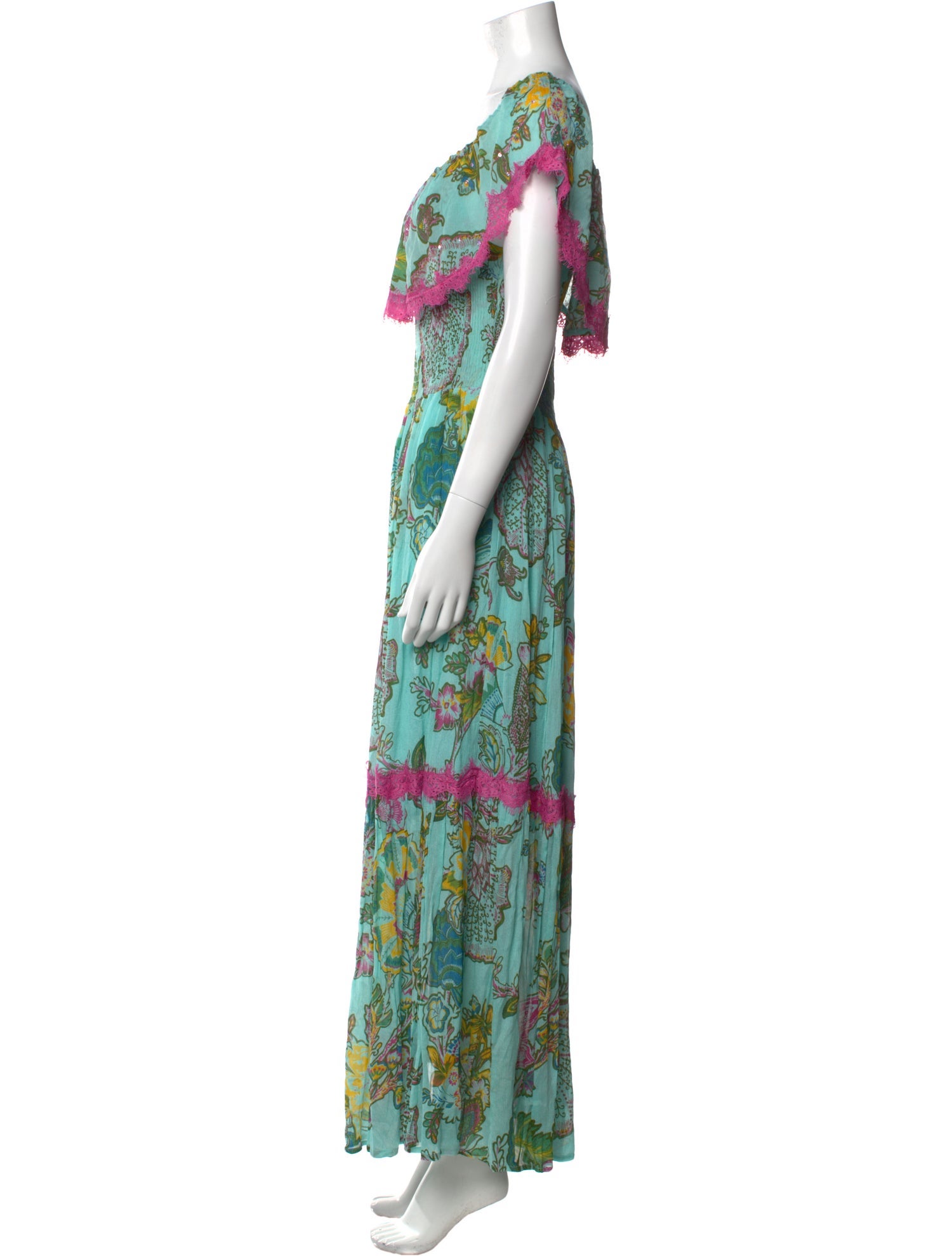 Miss June Printed Long Dress