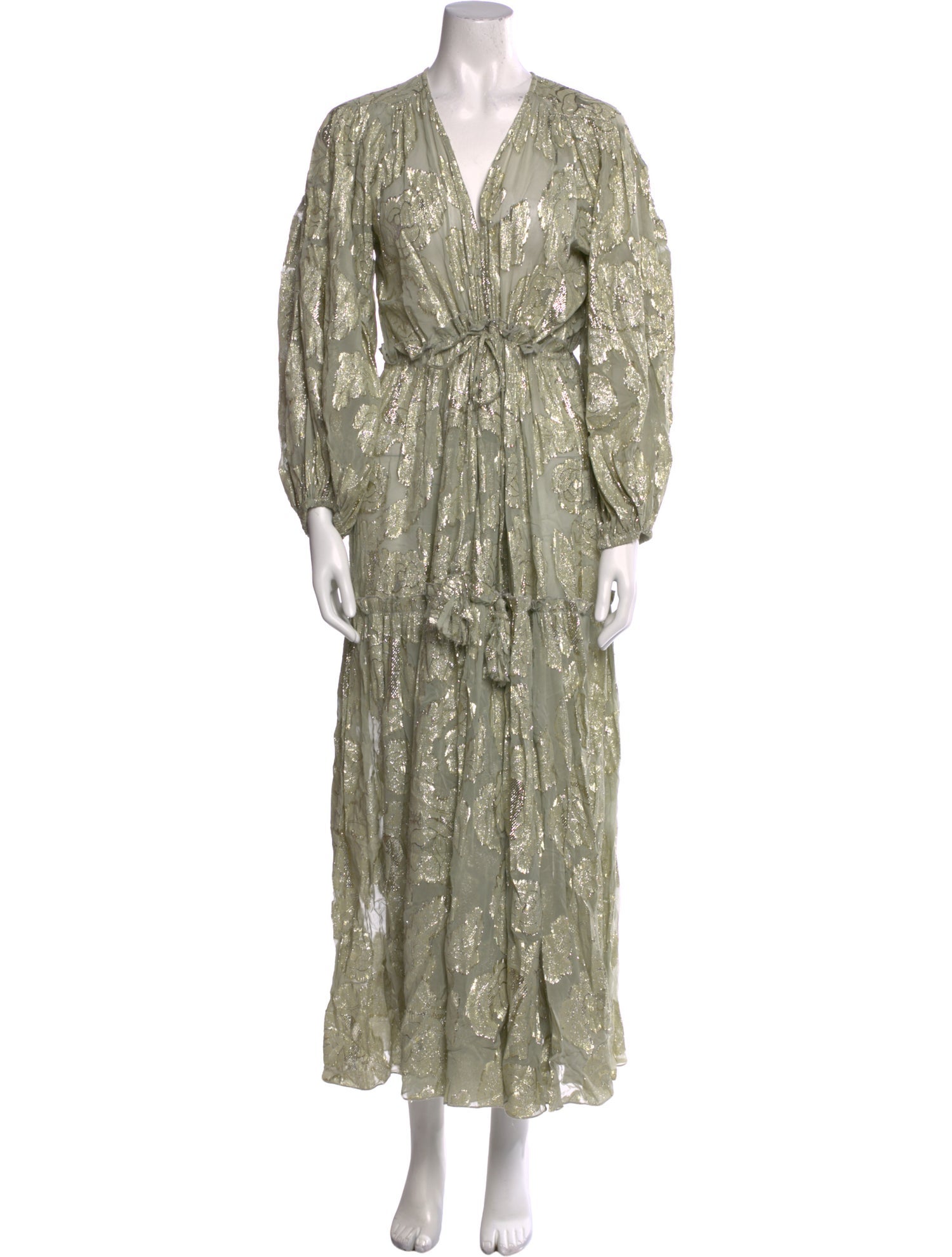 Miss June V-Neck Long Dress