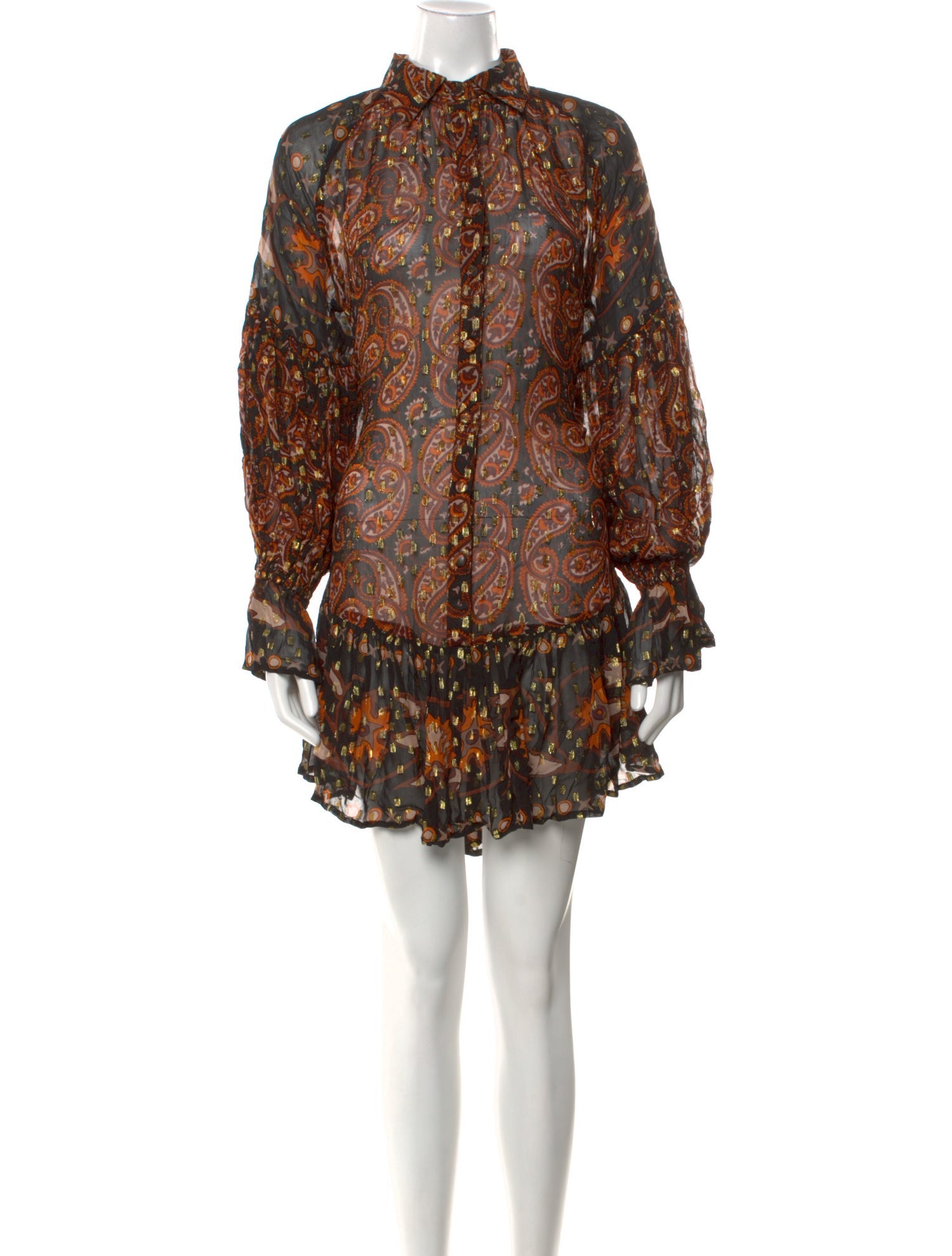 Miss June Paisley Print Mini Dress