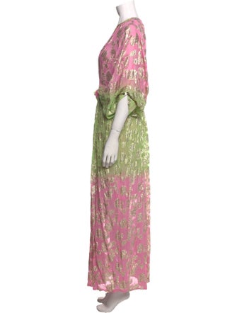 Miss June Printed Long Dress