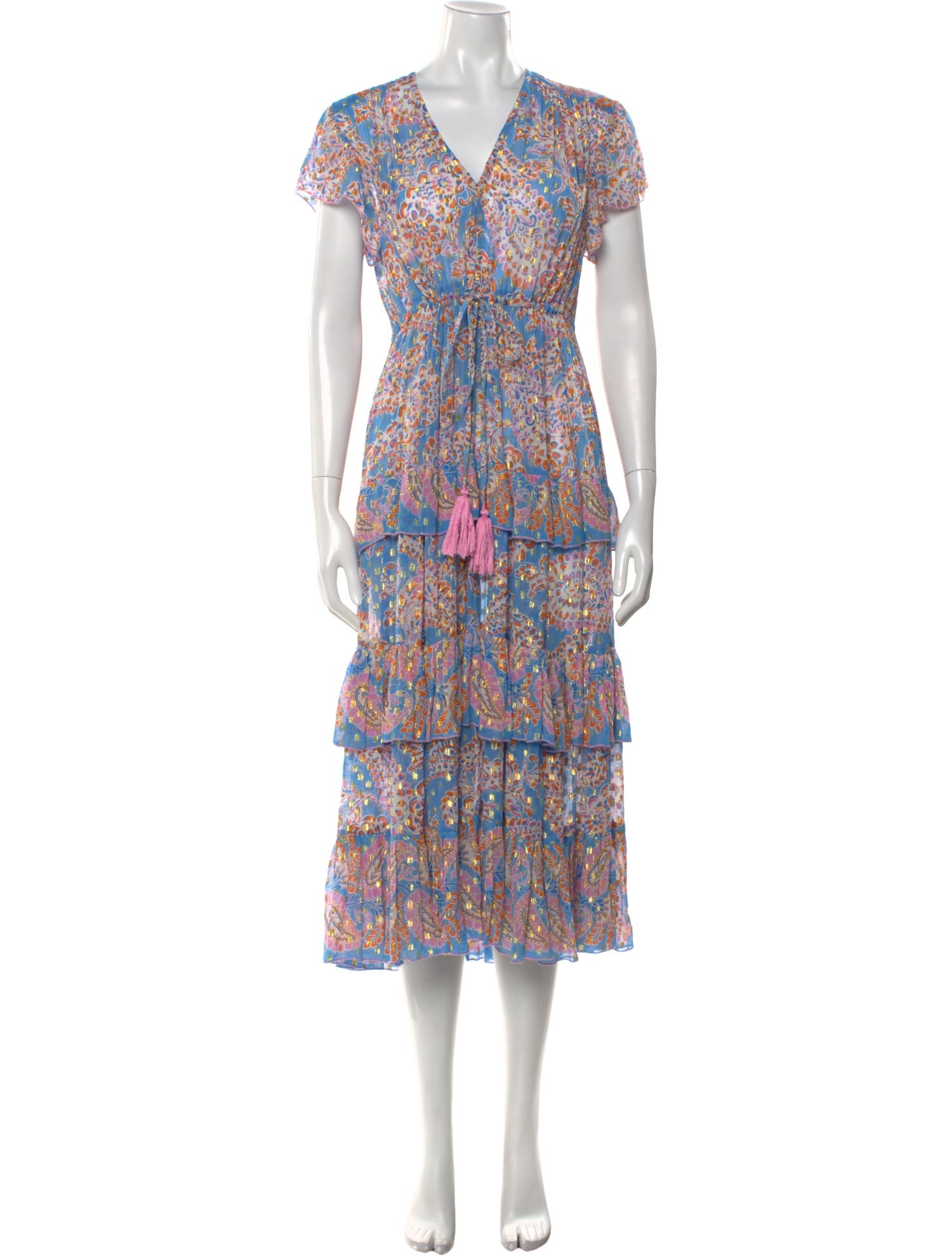 Miss June Floral Print Long Dress