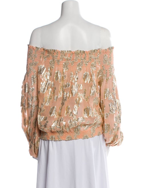 Miss June Printed Off-The-Shoulder Blouse