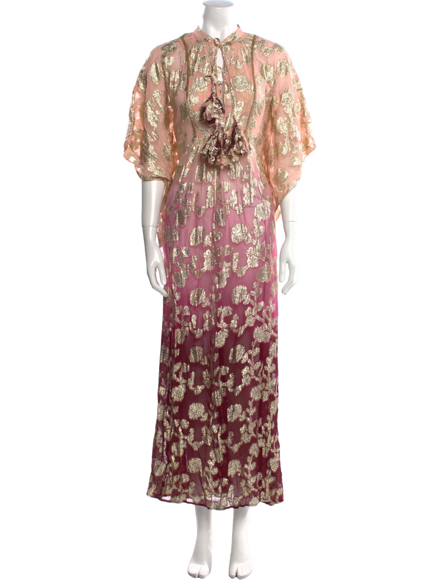 Miss June Floral Print Long Dress