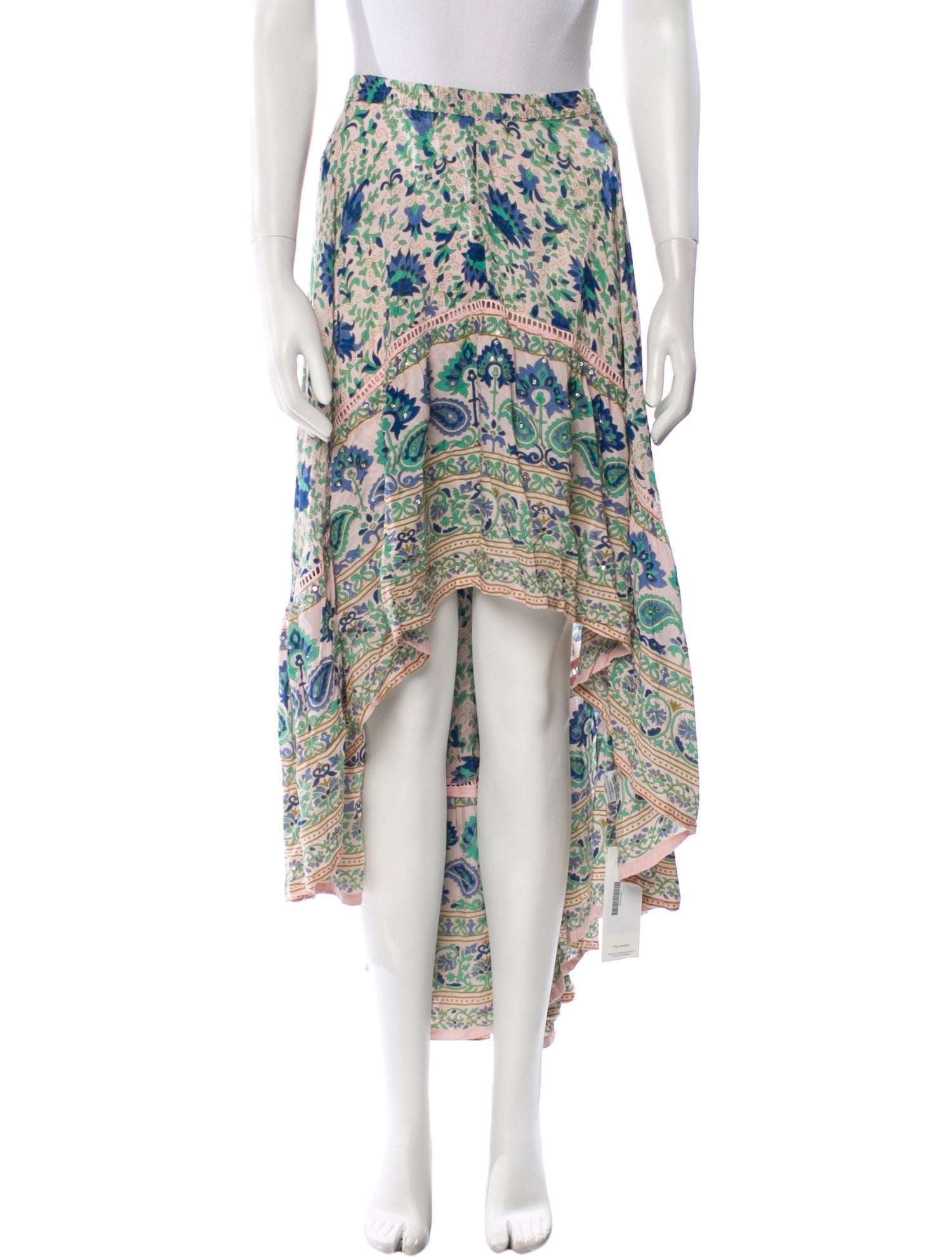 Miss June Floral Print Long Skirt