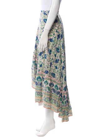 Miss June Floral Print Long Skirt