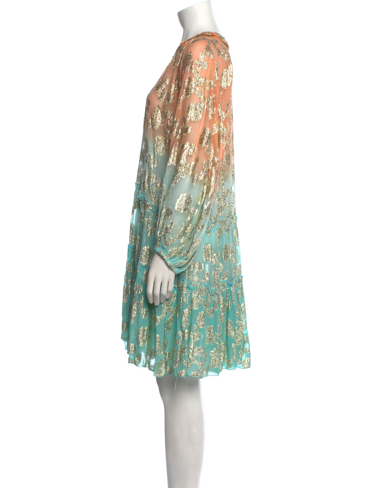 Miss June Floral Print Knee-Length Dress