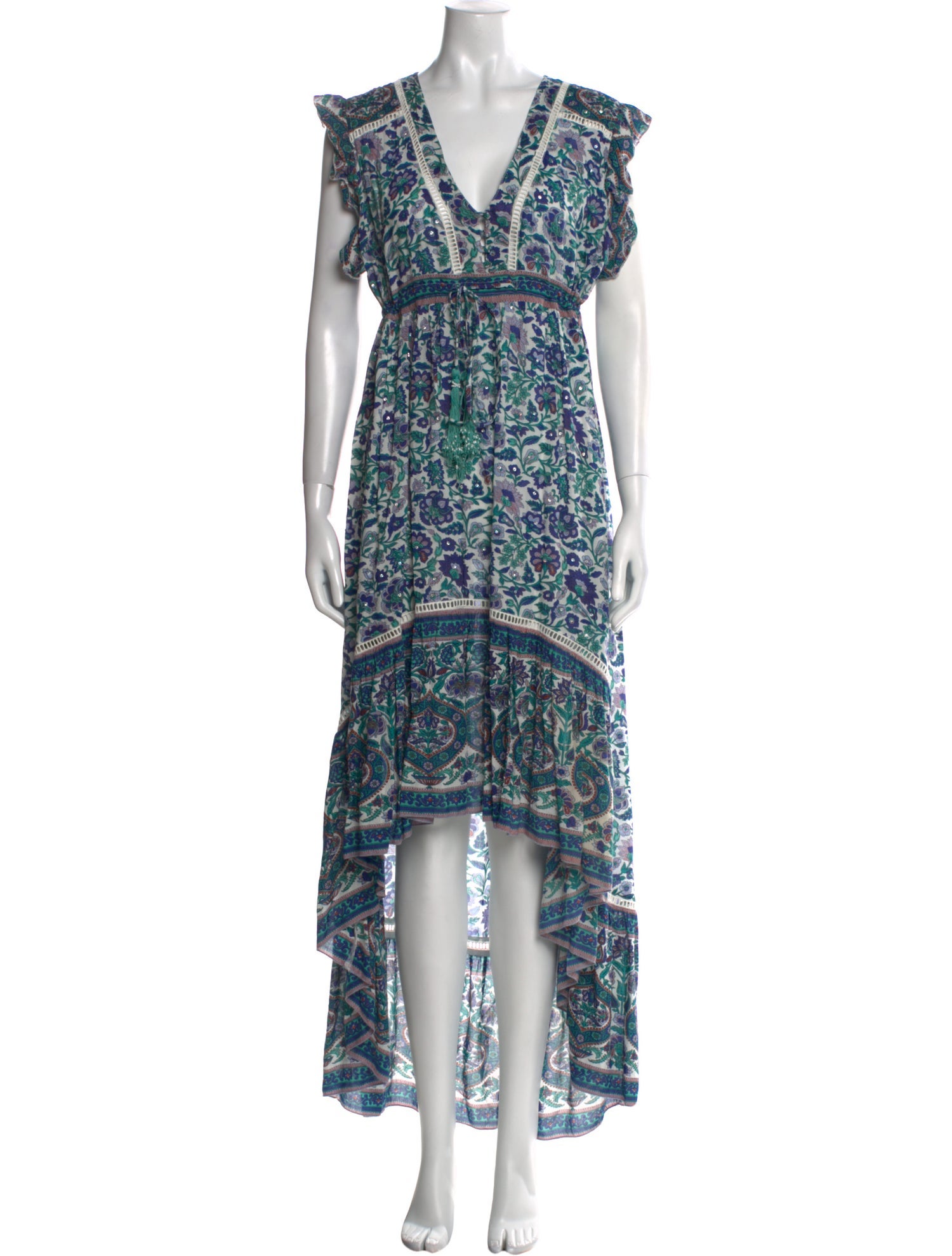 Miss June Printed Long Dress