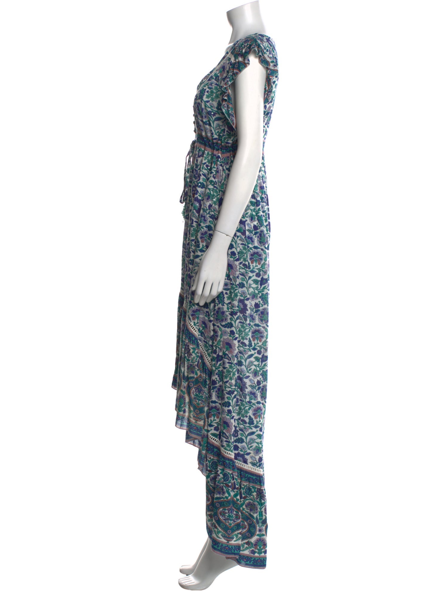 Miss June Printed Long Dress