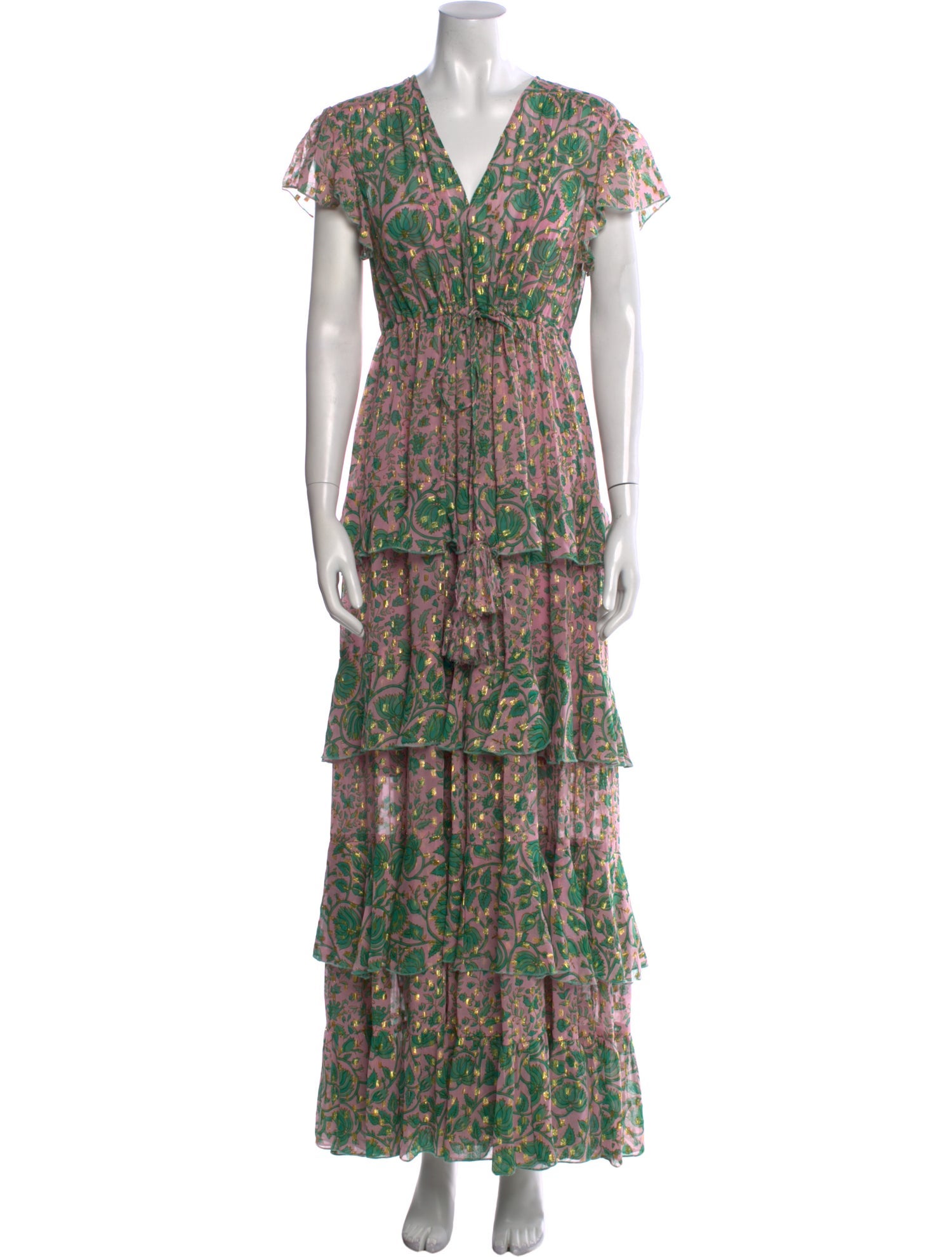 Miss June Floral Print Long Dress