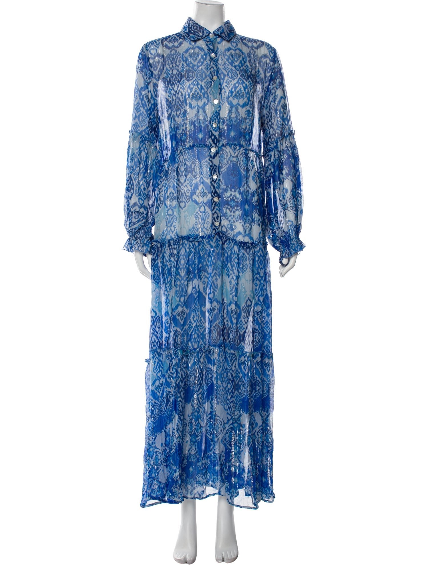 Miss June Printed Long Dress