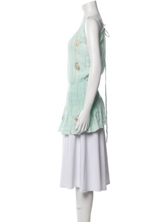 Miss June Printed Scoop Neck Tunic