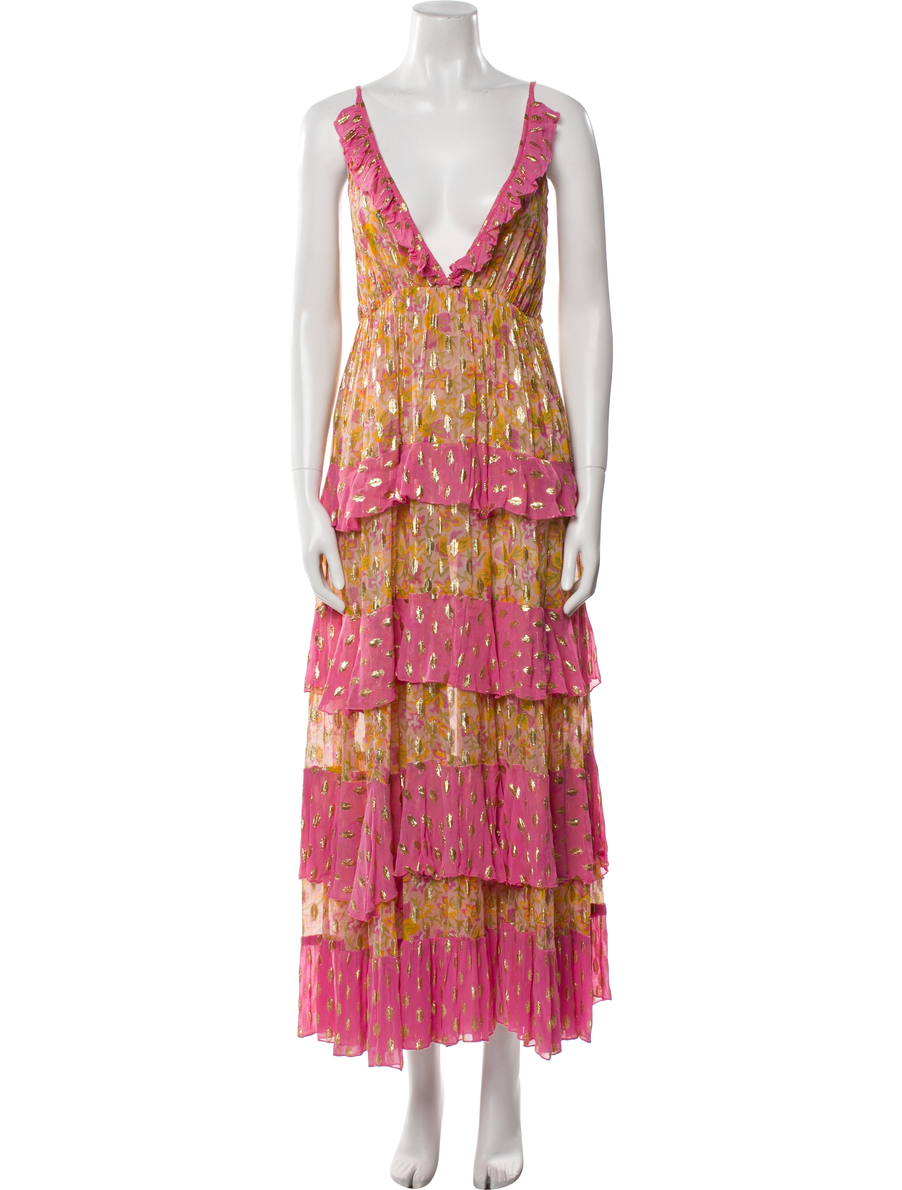 Miss June Printed Long Dress