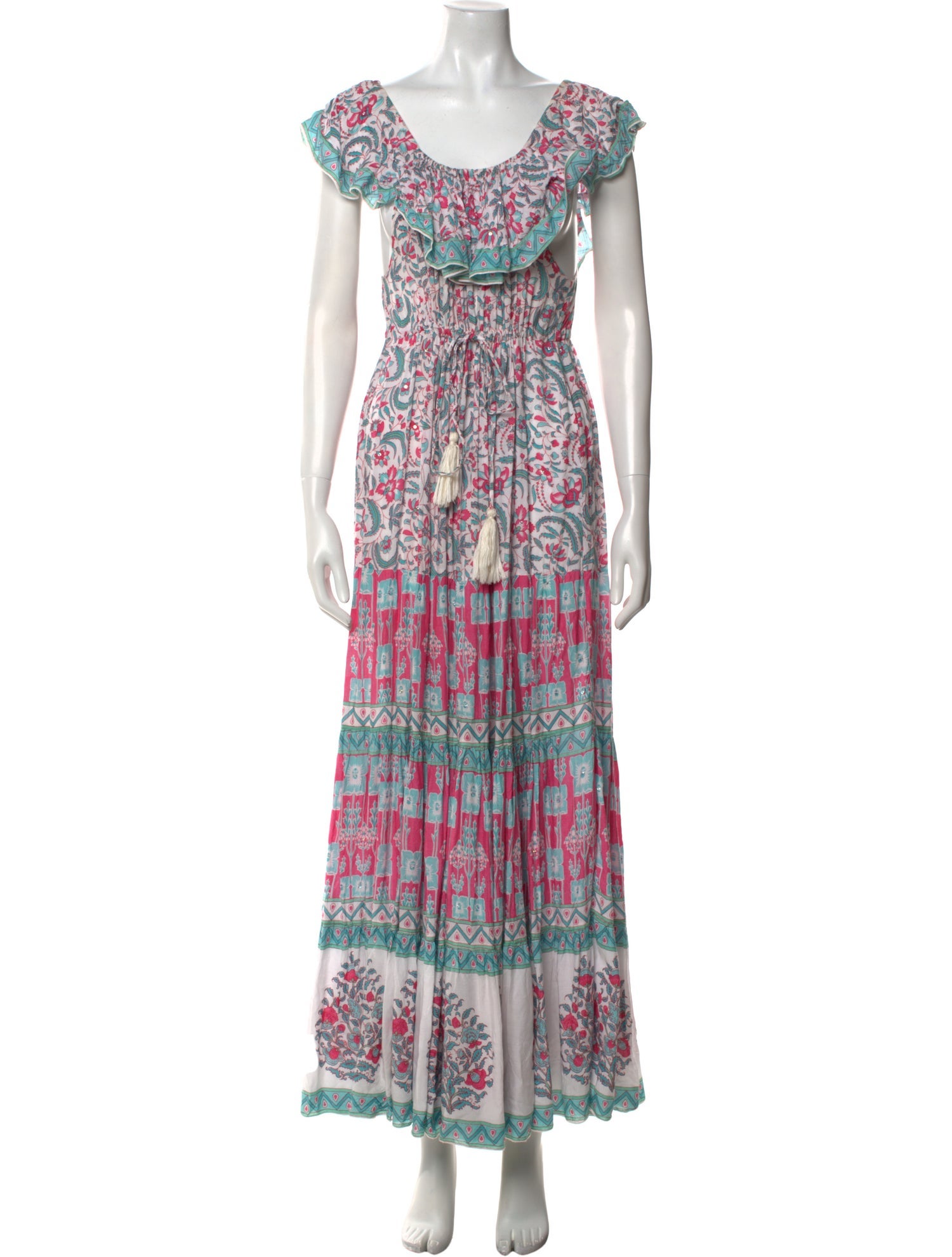 Miss June Printed Long Dress