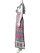 Miss June Printed Long Dress