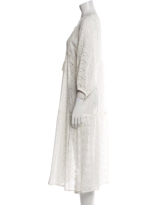 Miss June V-Neck Midi Length Dress