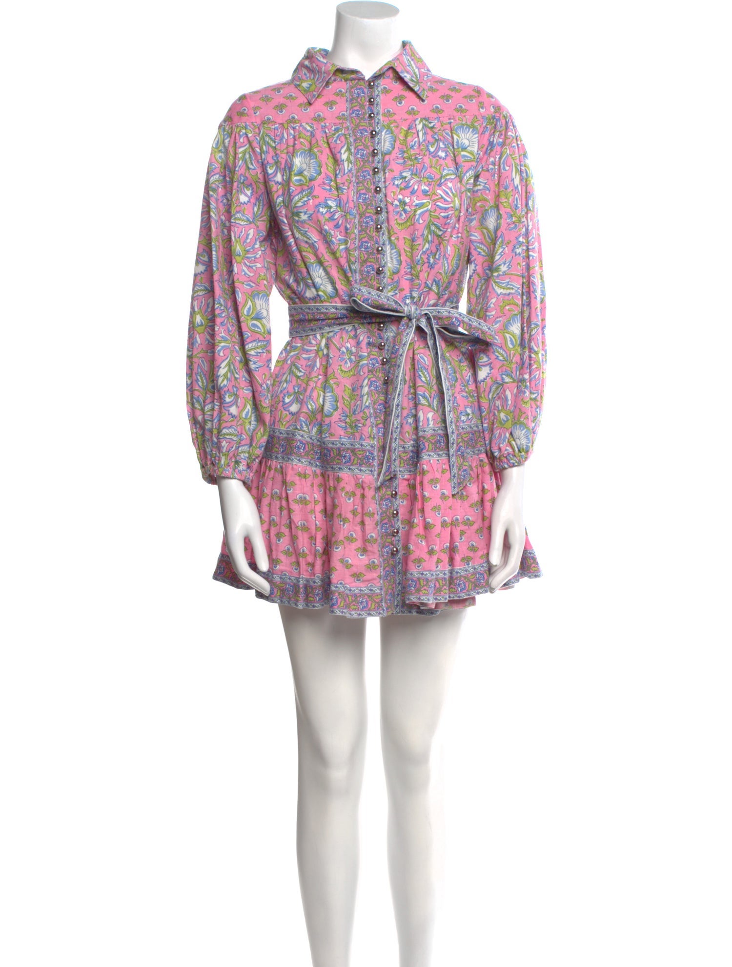 Miss June Paisley Print Mini Dress