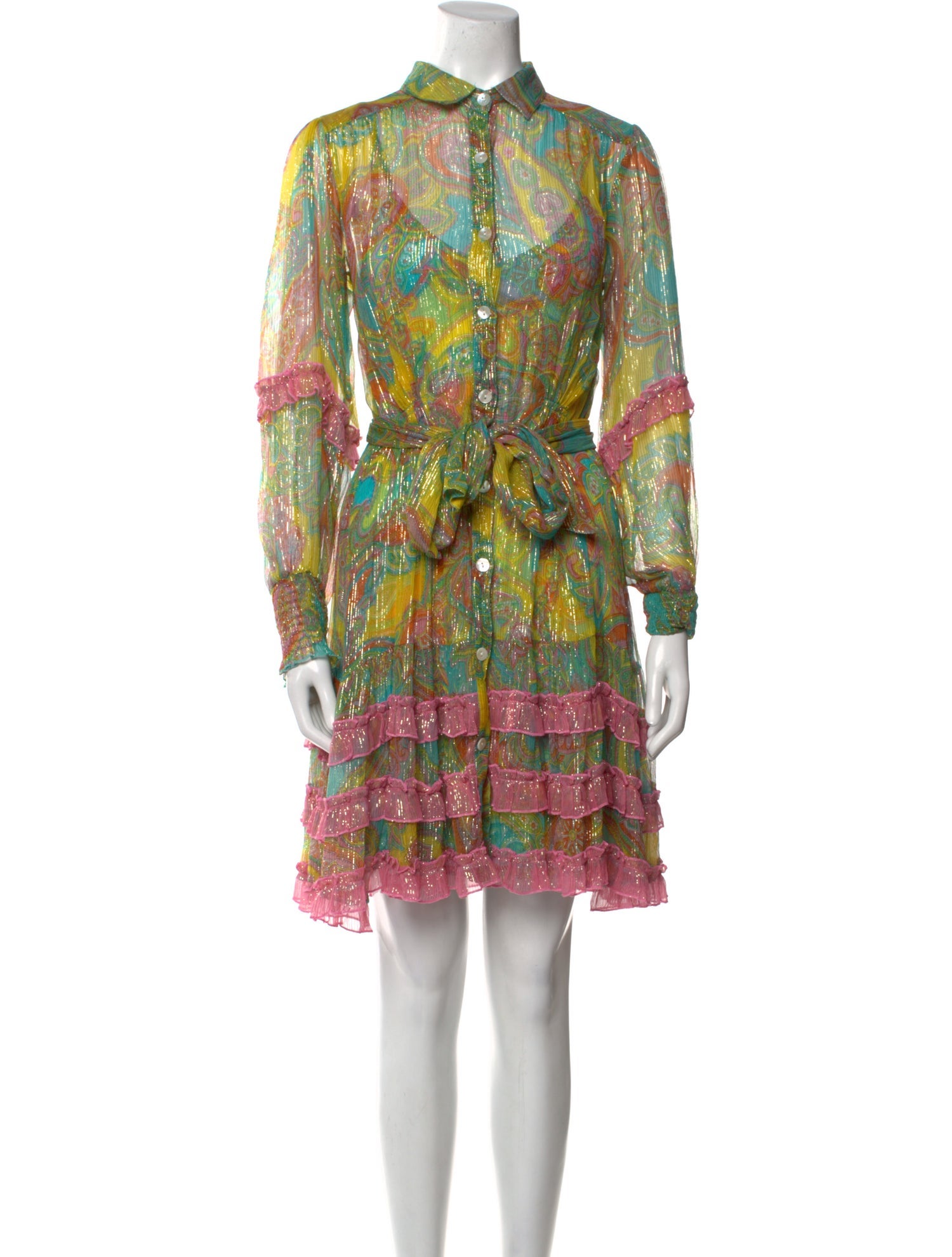 Miss June Printed Knee-Length Dress