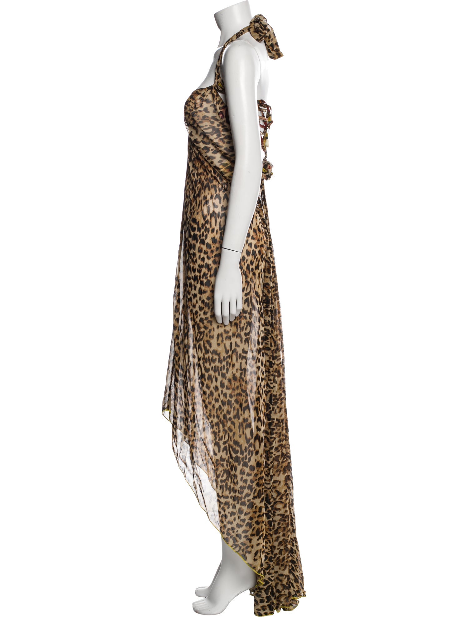Miss June Animal Print Long Dress w/ Tags