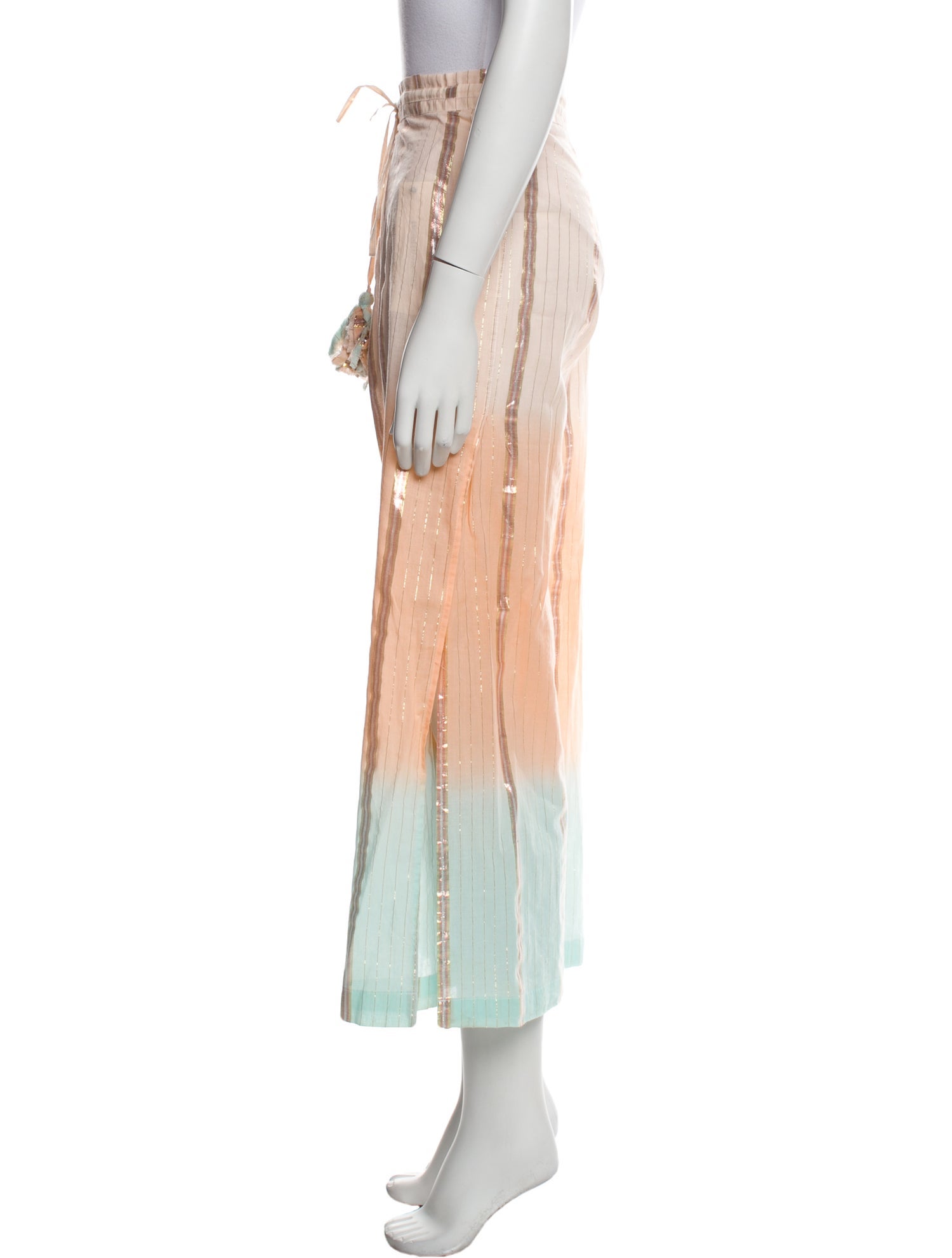 Miss June Striped Wide Leg Pants