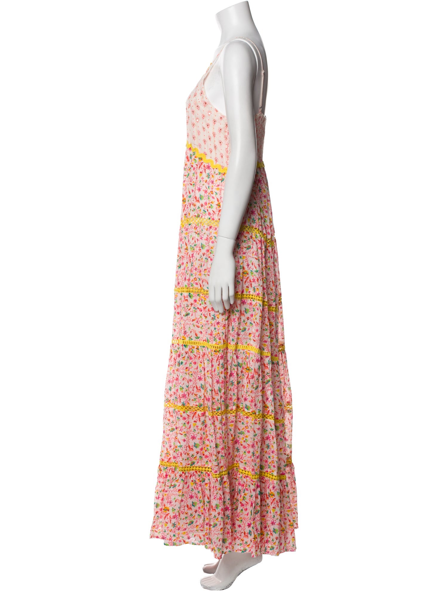 Miss June Floral Print Long Dress w/ Tags