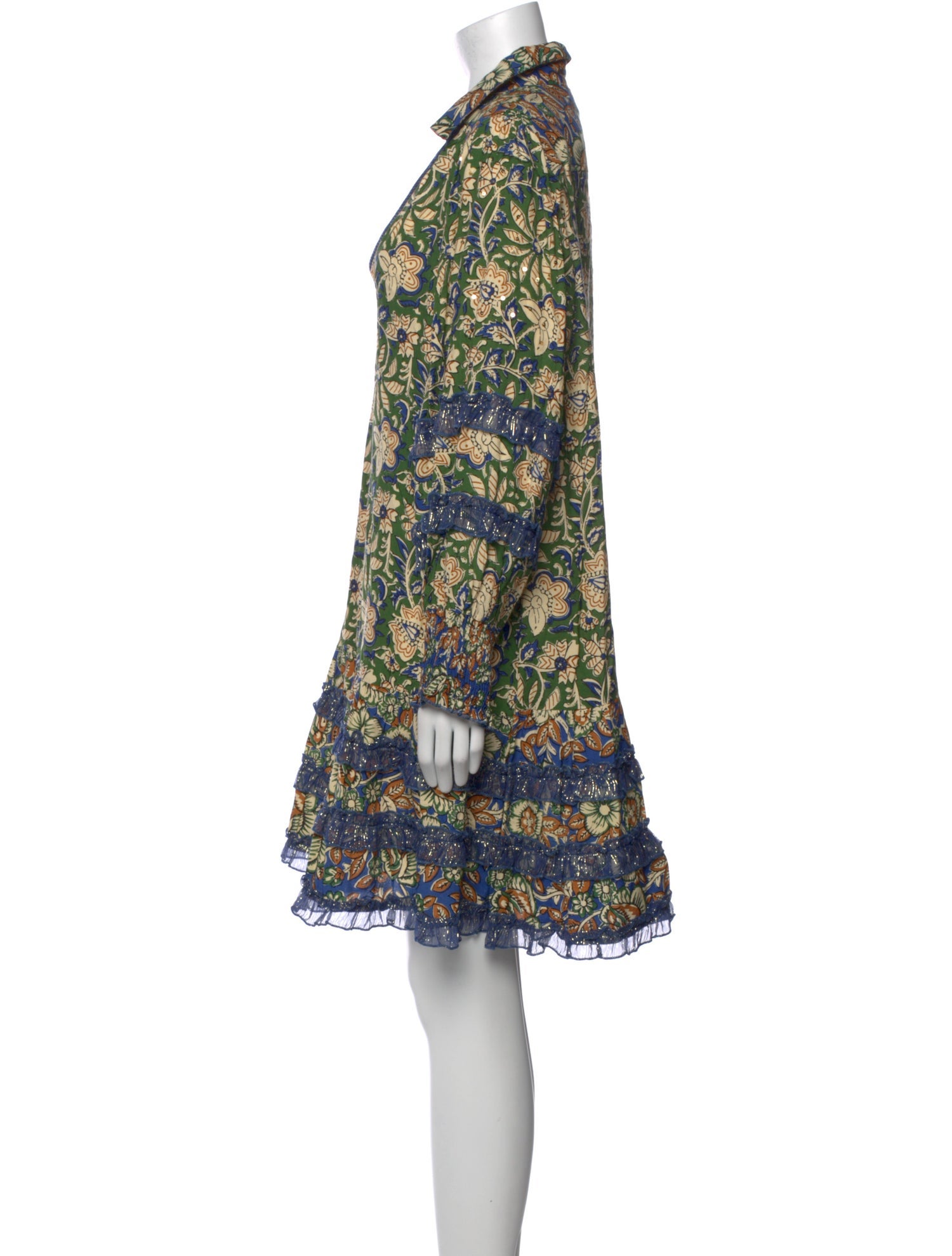 Miss June Floral Print Knee-Length Dress