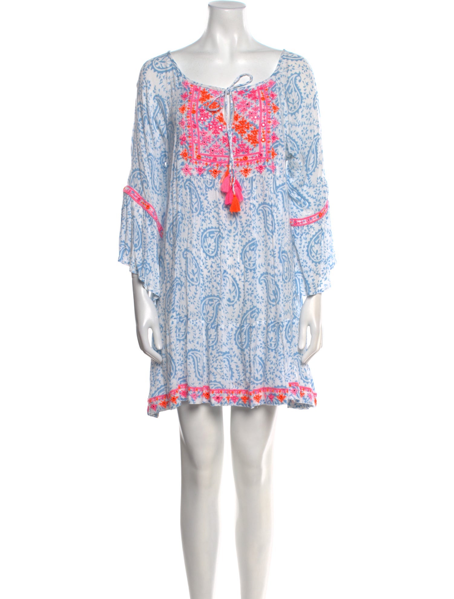 Miss June Paisley Print Mini Dress w/ Tags