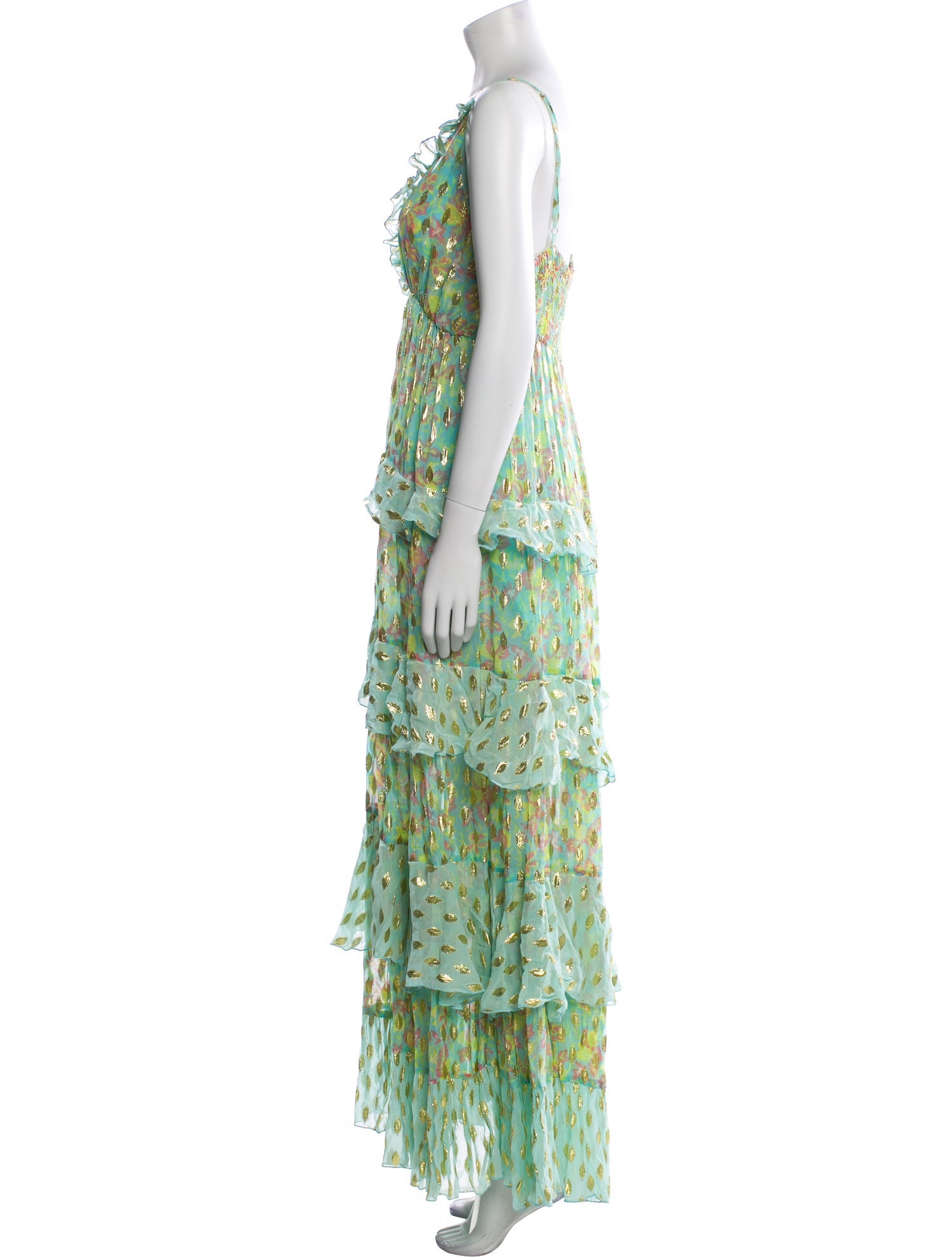 Miss June Printed Long Dress