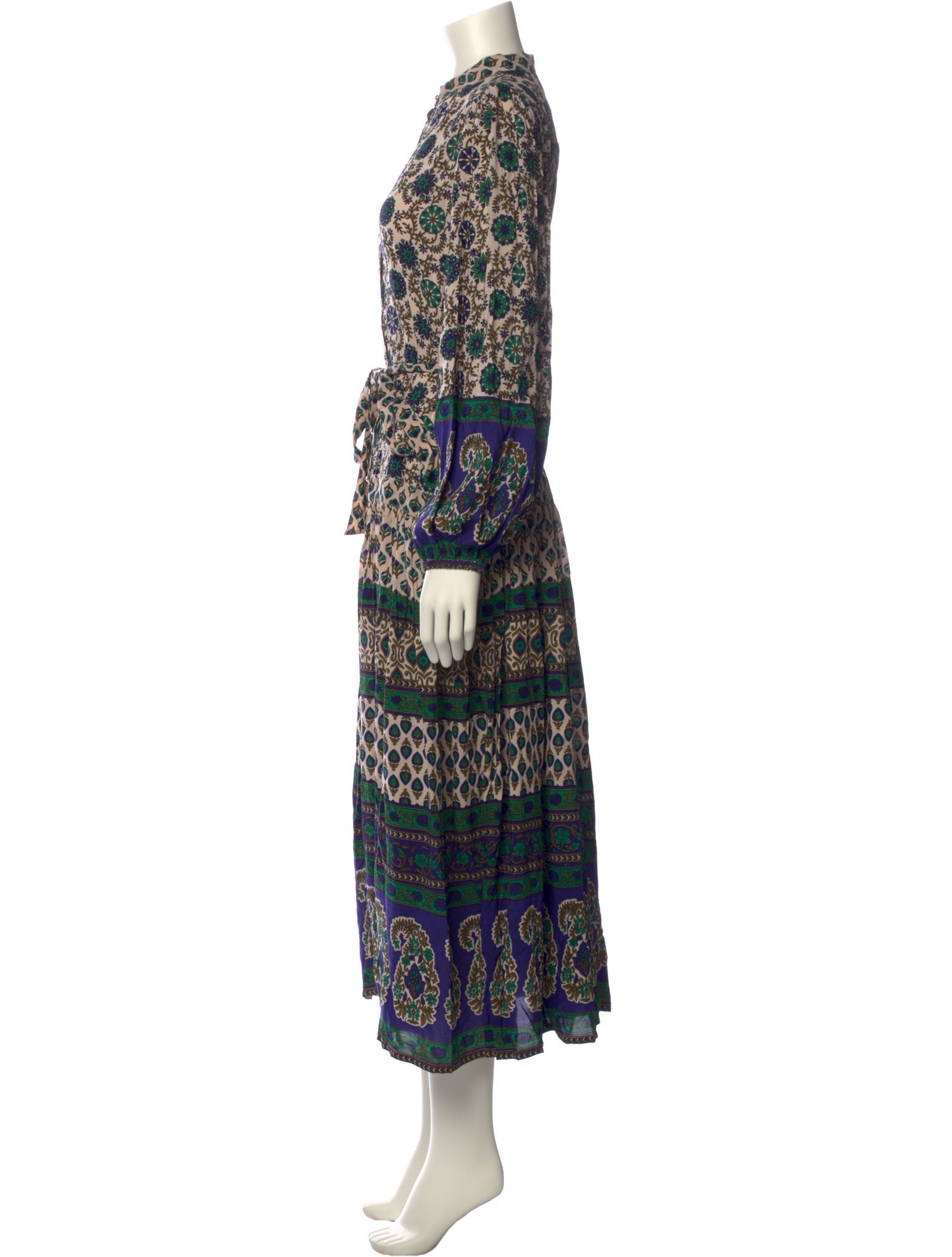 Miss June Floral Print Long Dress