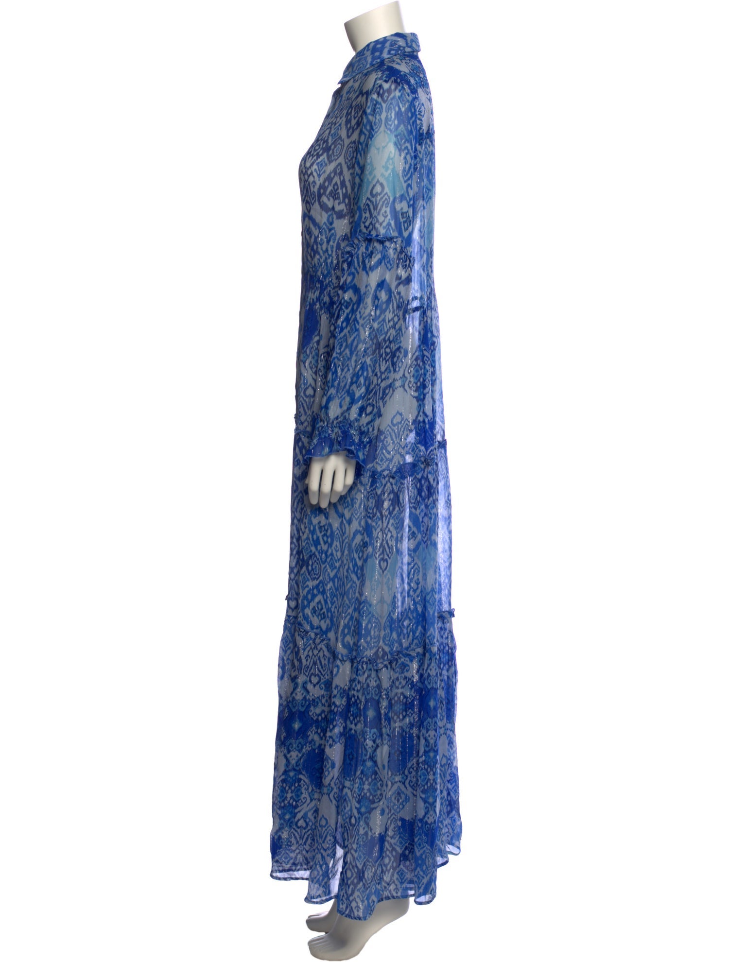 Miss June Paisley Print Long Dress