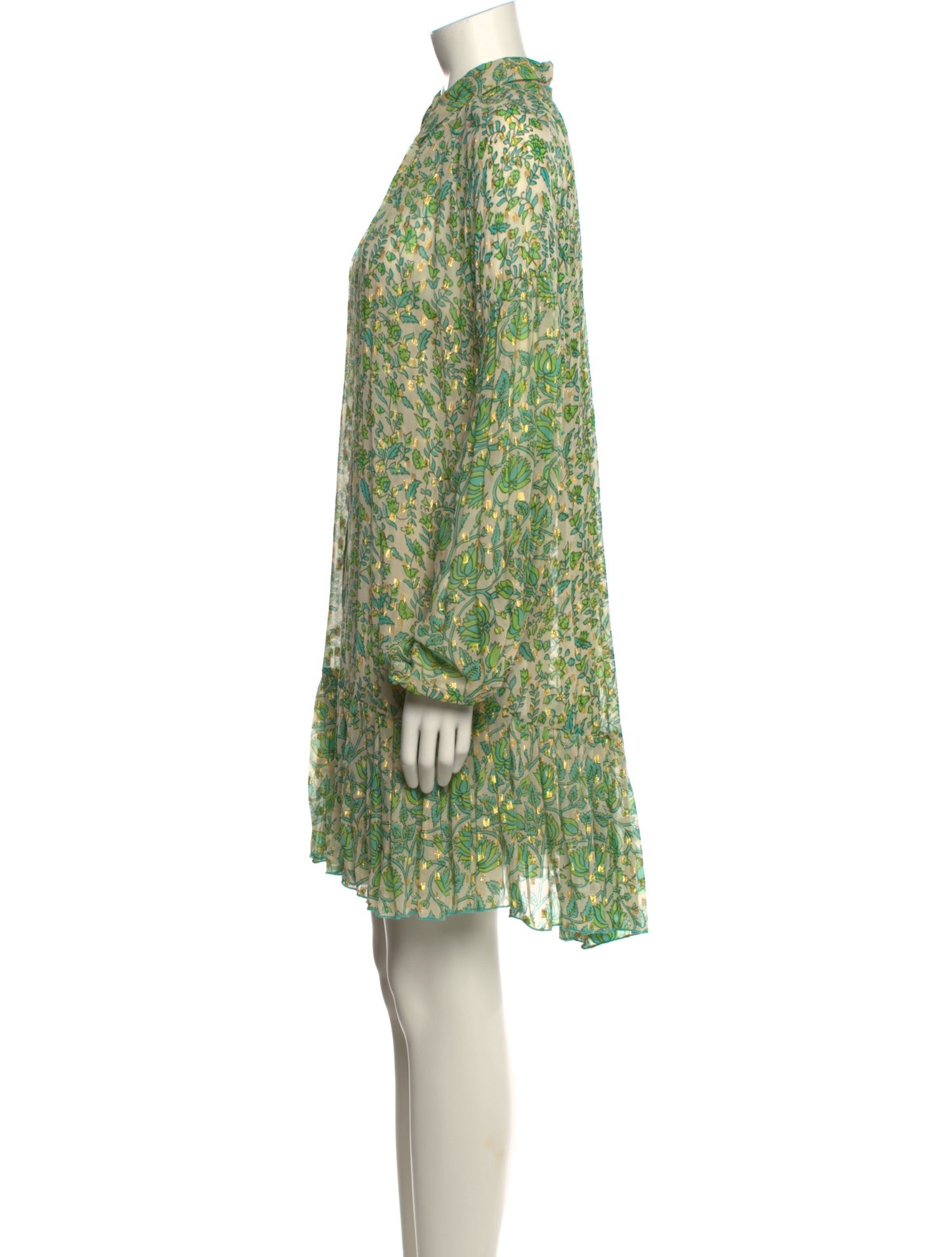 Miss June Floral Print Knee-Length Dress