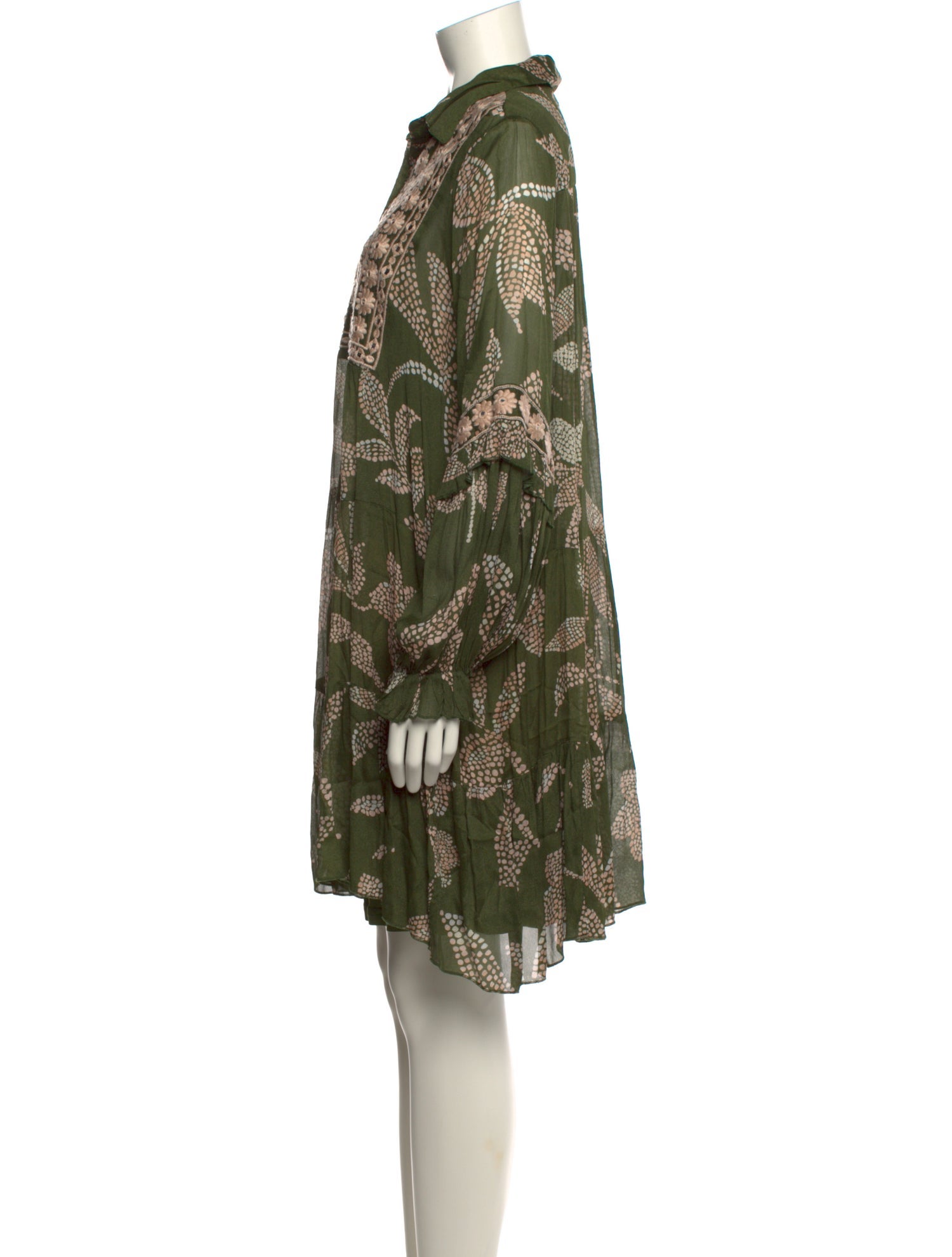 Miss June Printed Knee-Length Dress