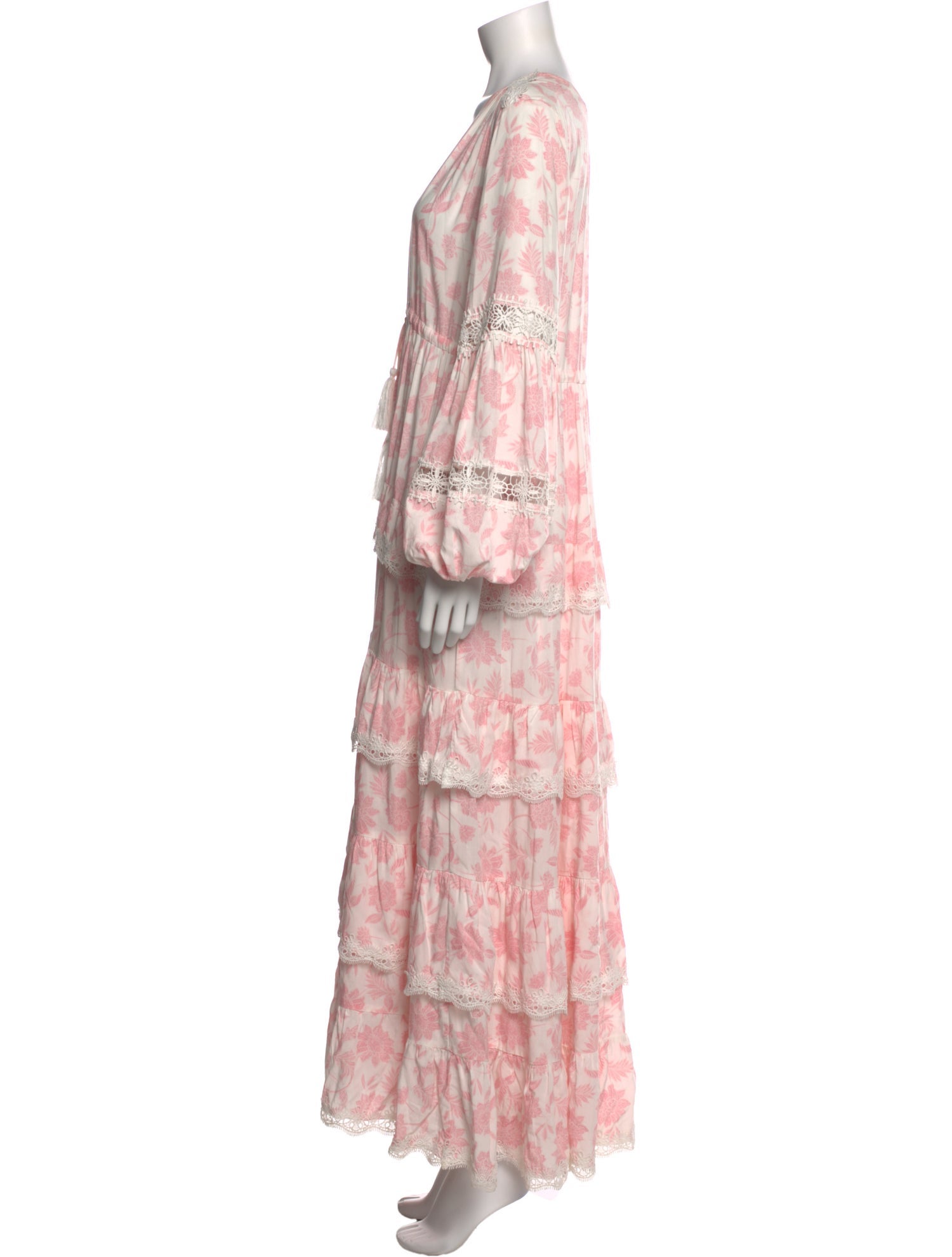 Miss June Floral Print Long Dress