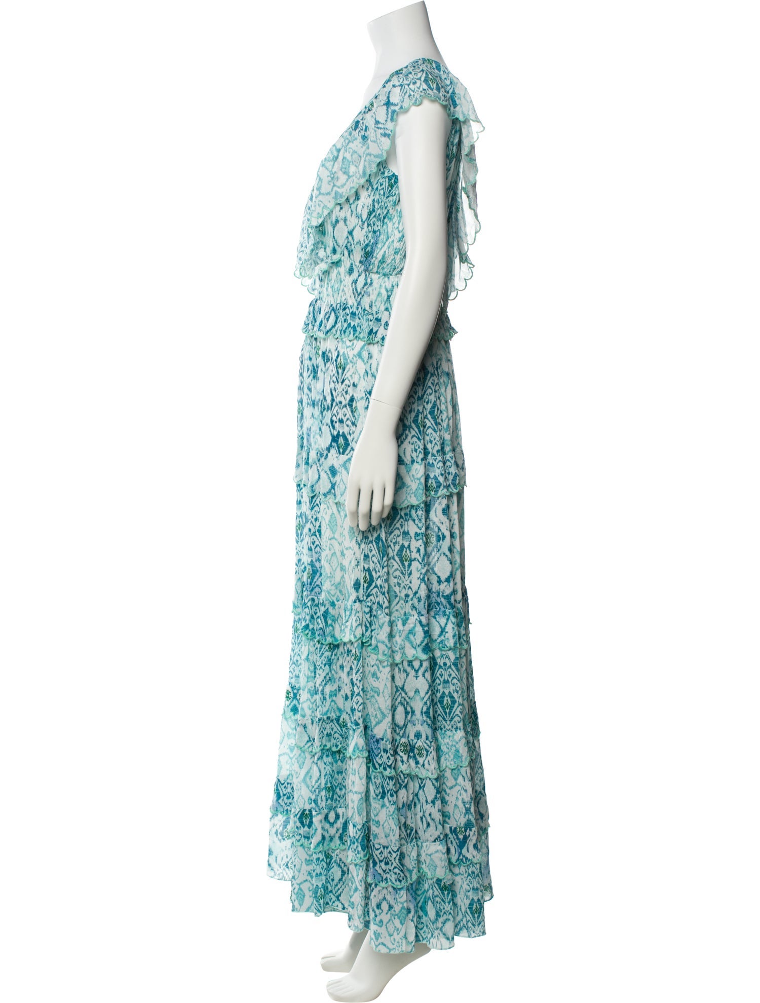 Miss June Floral Print Long Dress